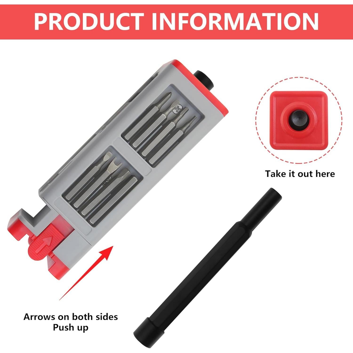 Juego de Destornilladores de Precisión 30 en 1 KALiM Rojo
