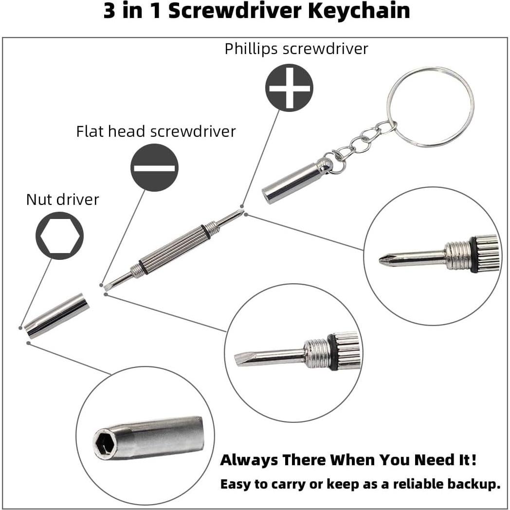 Kit de Reparación de Gafas Sunsmiles con Tornillos y Almohadillas