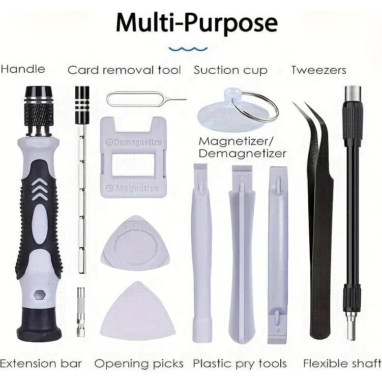 Juego de Destornilladores de Precisión 115 en 1 ShengYu - Acero de Vanadio