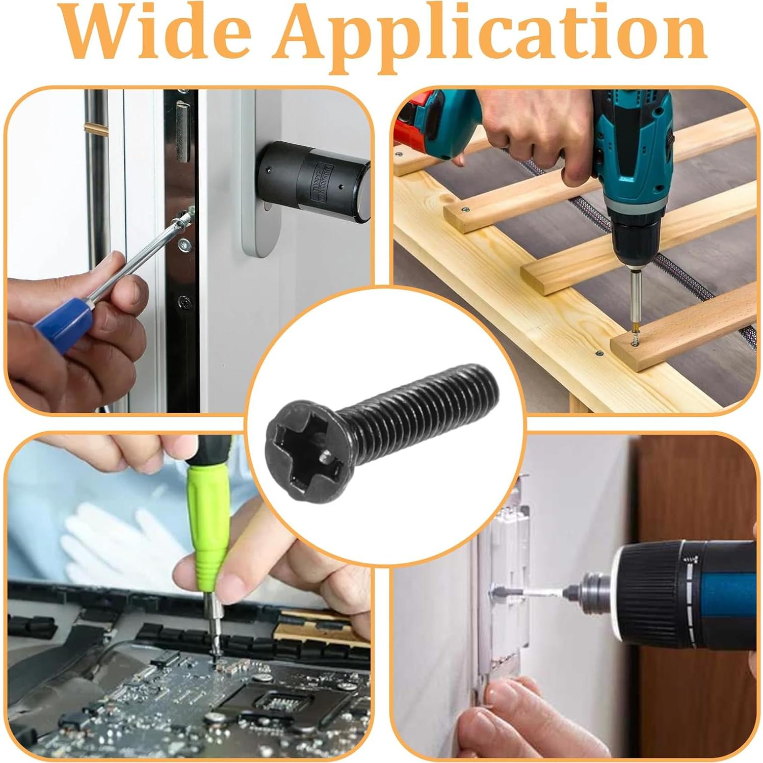 Kit de Tornillos de Reparación Micro JJUNW 500 Piezas con Destornillador