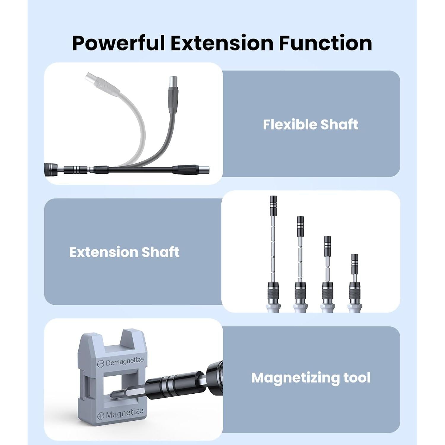 Juego de Destornilladores de Precisión AXTH 115 en 1 Ergonómico