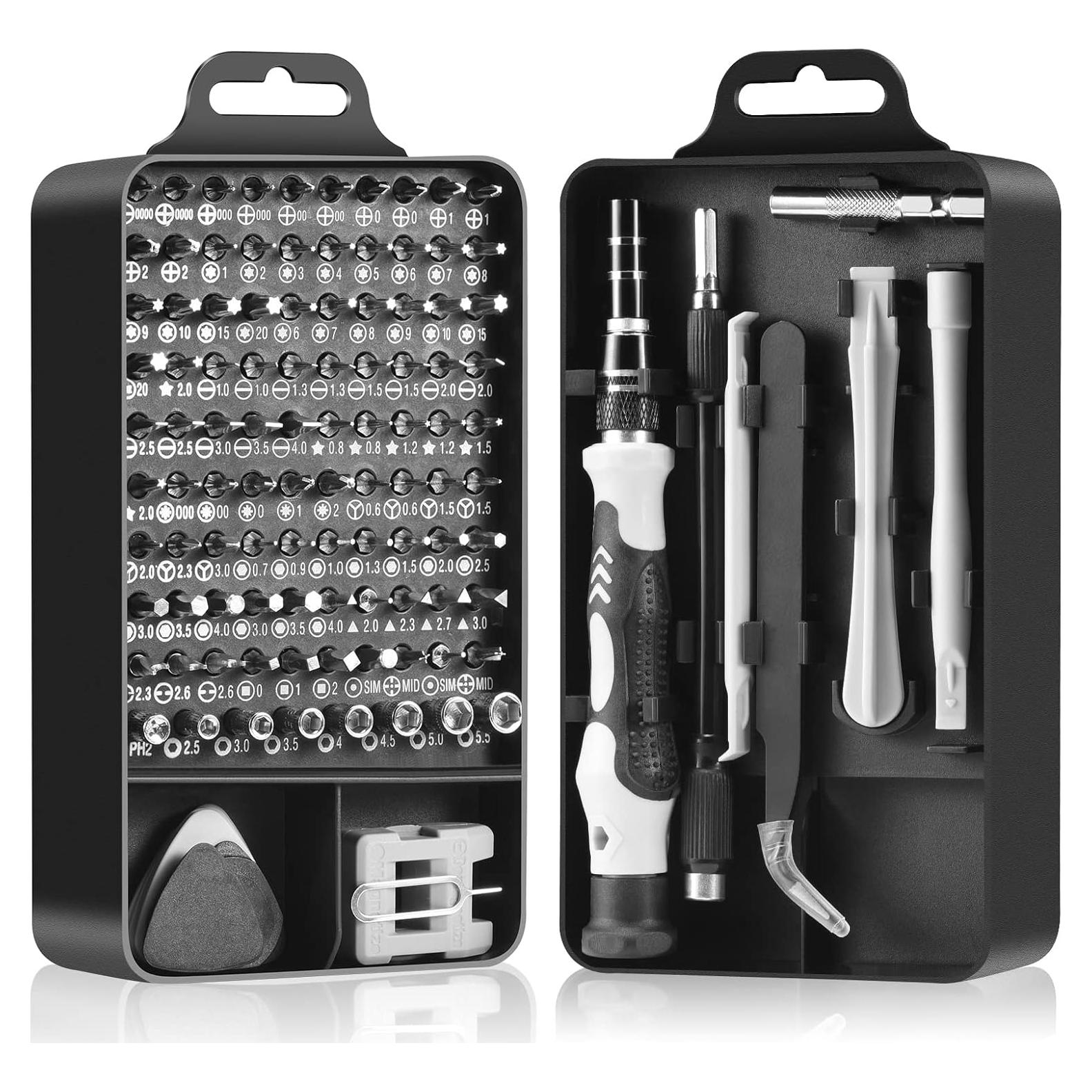 Kit de Destornilladores de Precisión Necamocu 115 en 1 Magnético