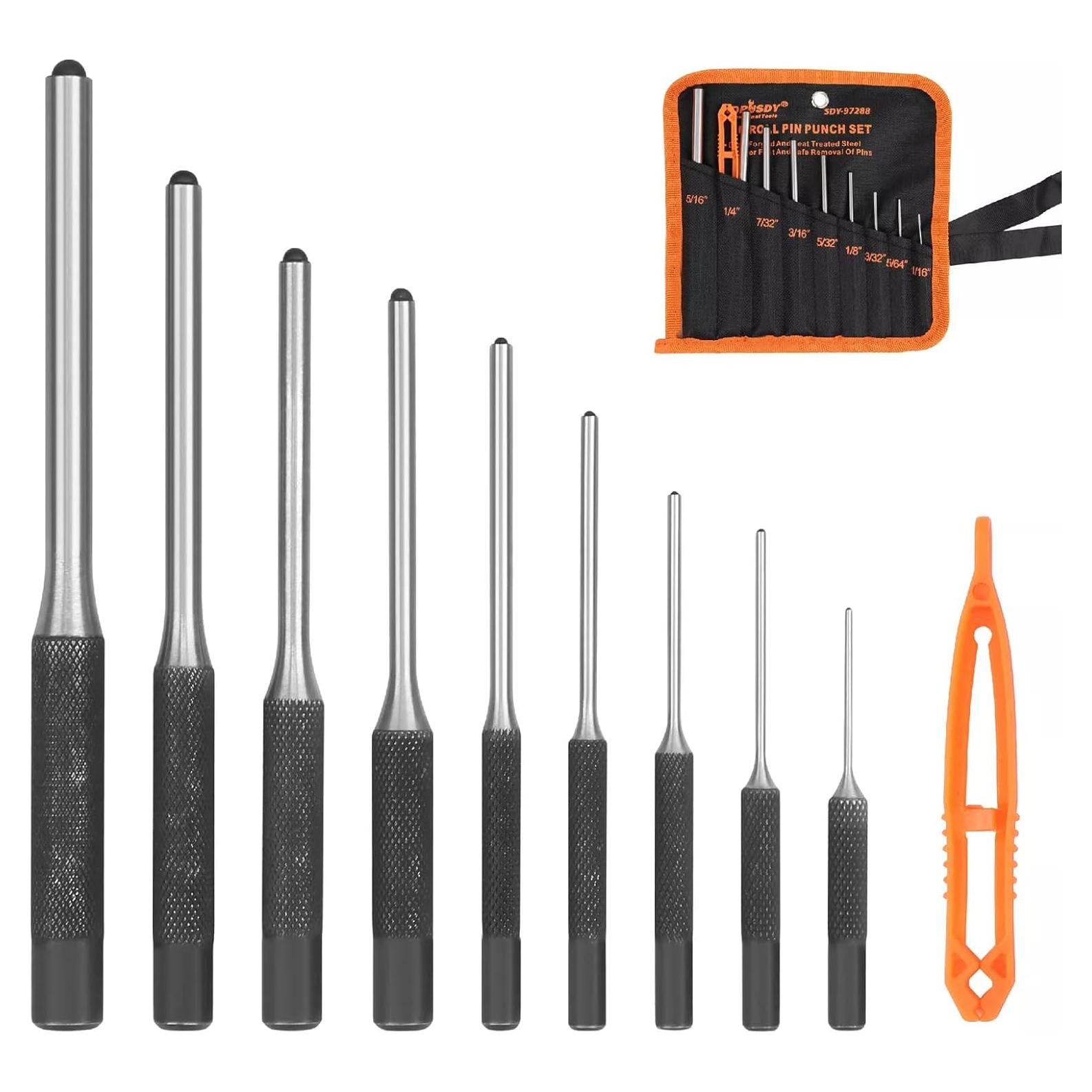 Juego de 9 Piezas de Punzones para Pasadores HORUSDY