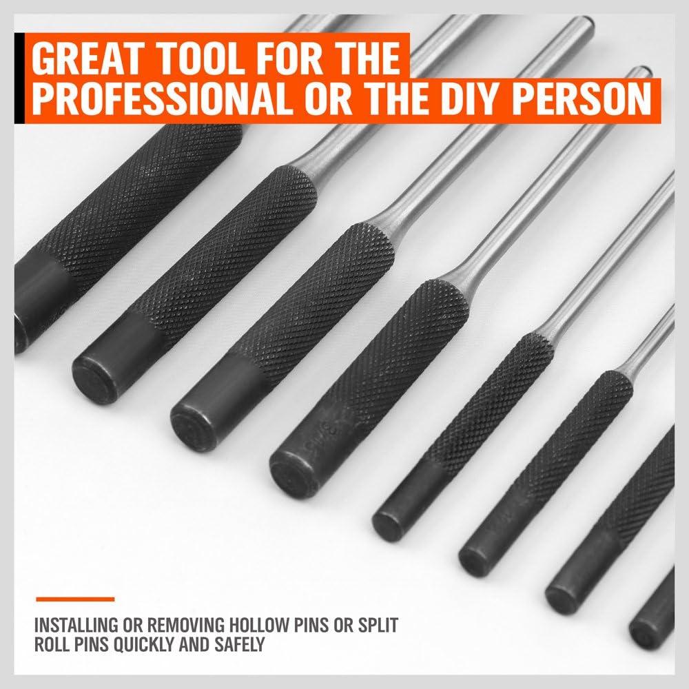 Juego de 9 Piezas de Punzones para Pasadores HORUSDY