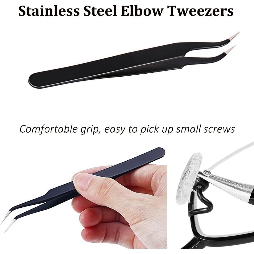 Kit de Reparación de Gafas PTSLKHN 14 Piezas con Tornillos