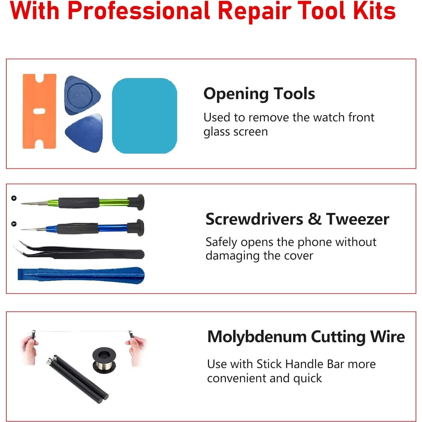 Reemplazo de Lente de Cristal y Digitalizador Apple Watch SE 44mm