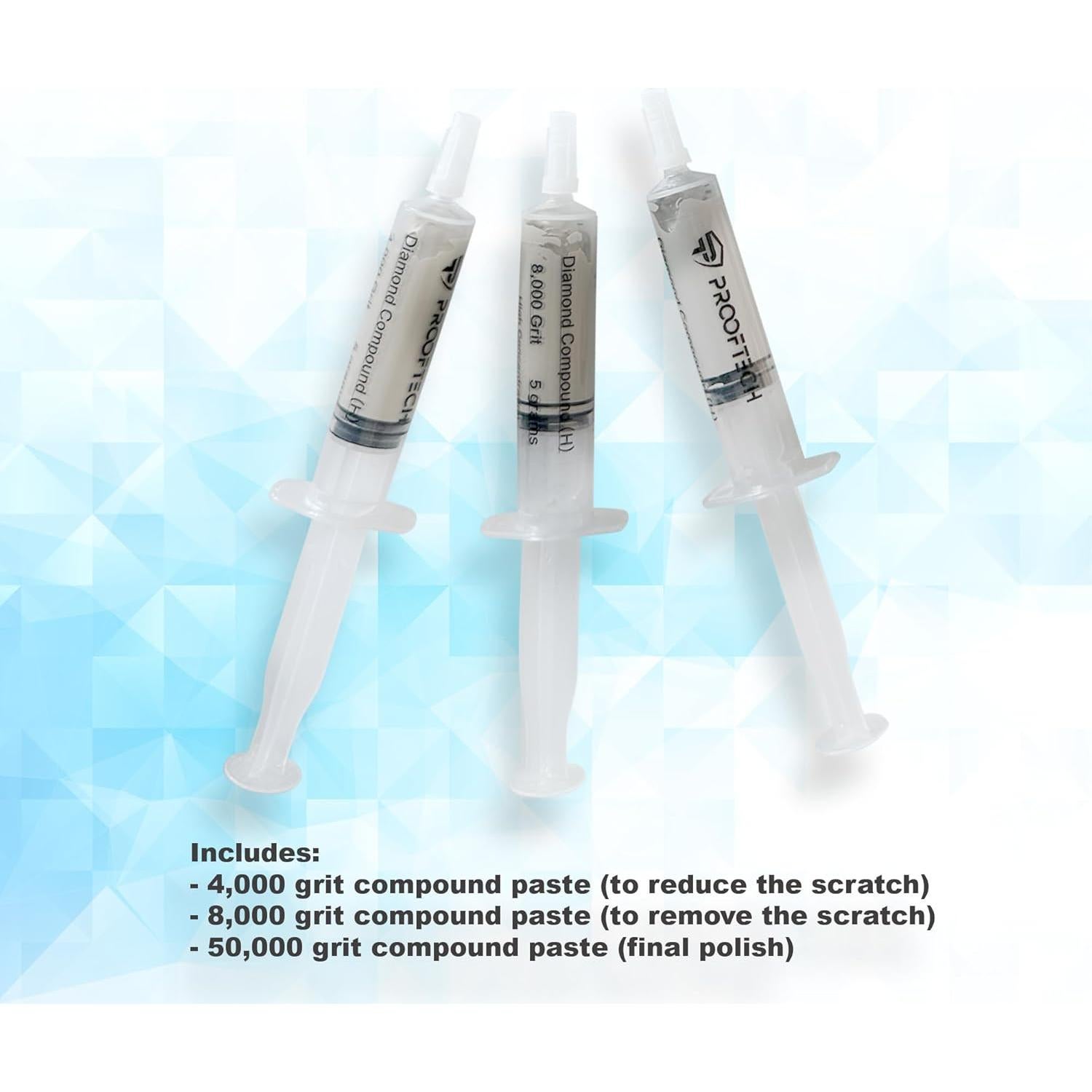 Kit de Reparación de Rayones ProofTech para Pantallas - 3 Compuestos de Pulido