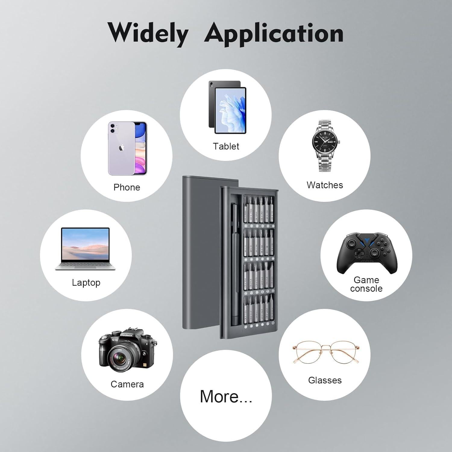 Juego de Destornillador de Precisión 25-en-1 SINTIA - Acero