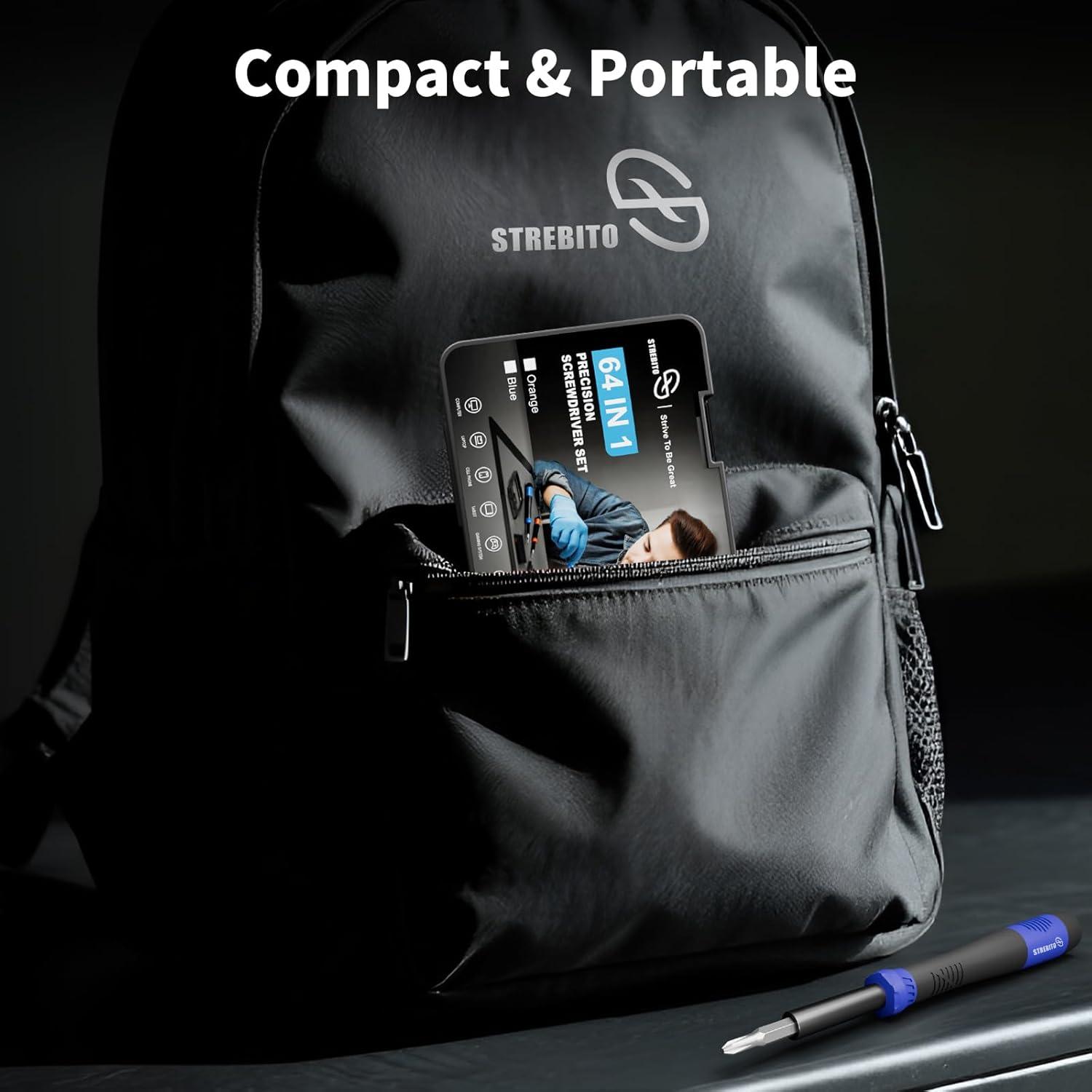 Juego de Destornilladores de Precisión 64 en 1 STREBITO