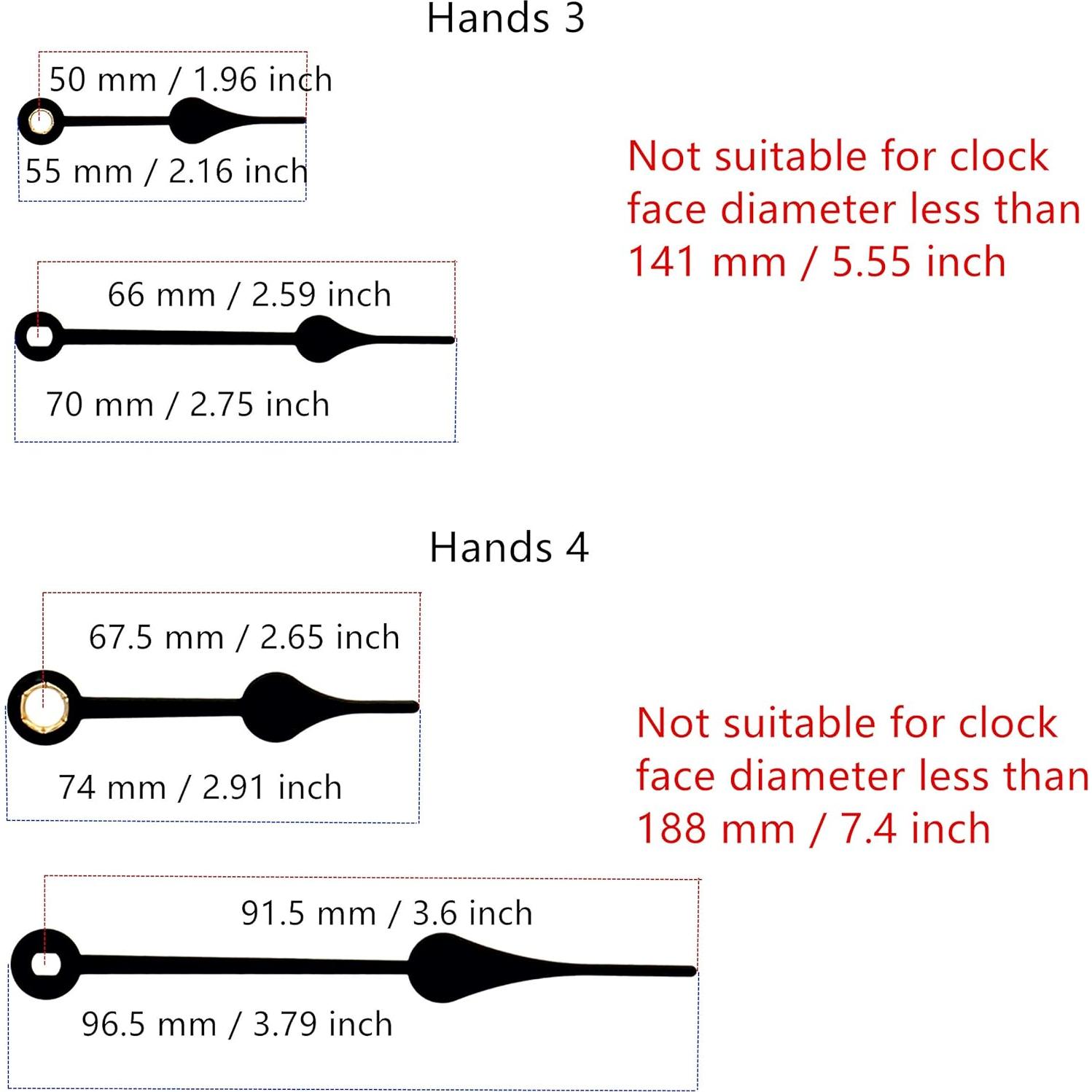 Mecanismo de Reloj de Cuarzo TIKROUND DIY 18mm Eje Largo