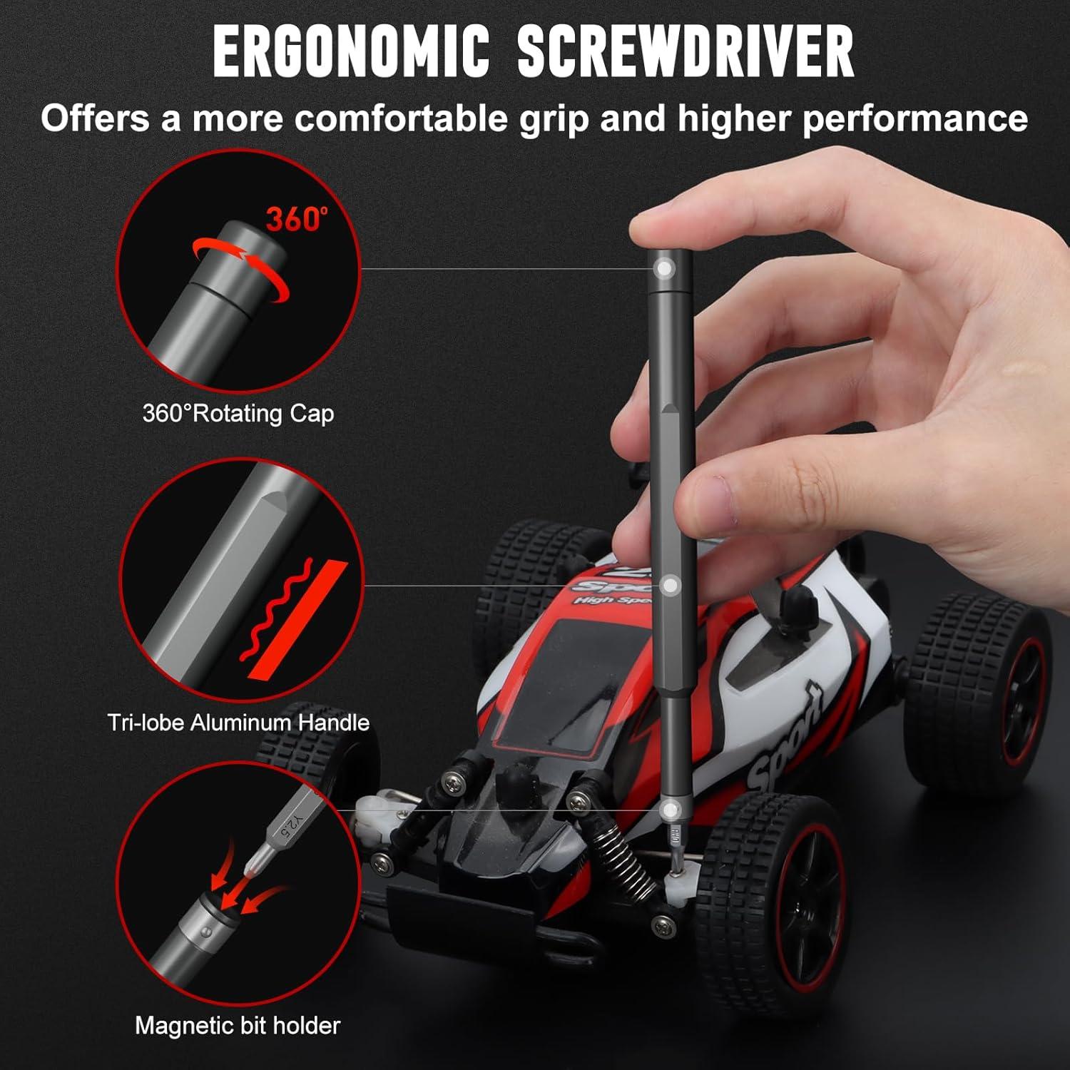 Juego de Destornilladores de Precisión SHARDEN 60 en 1