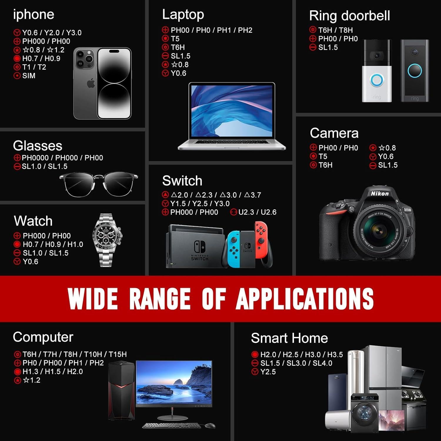 Juego de Destornilladores de Precisión SHARDEN 60 en 1