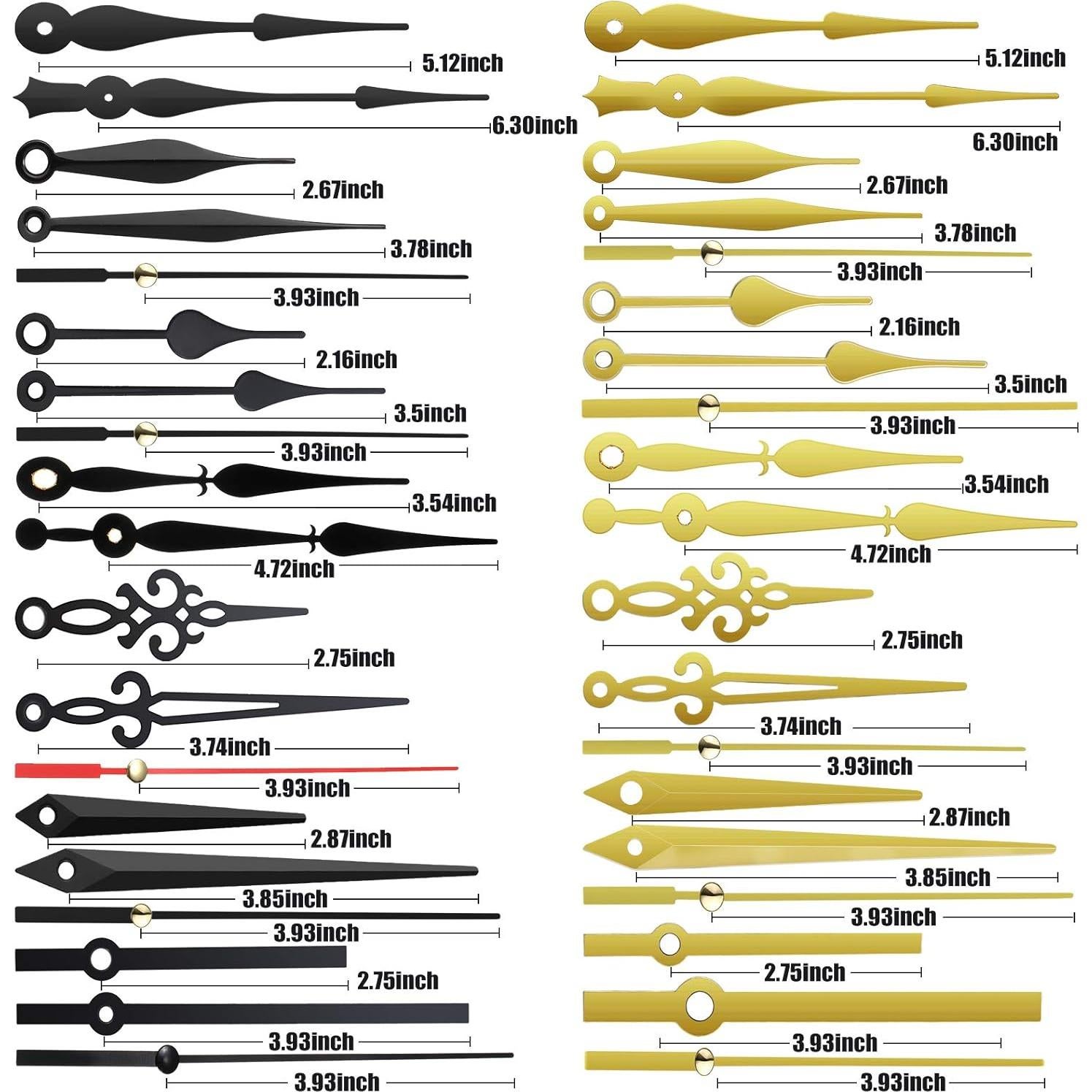 Kit de Mecanismo de Reloj Silencioso Mudder 8 Piezas 13 mm