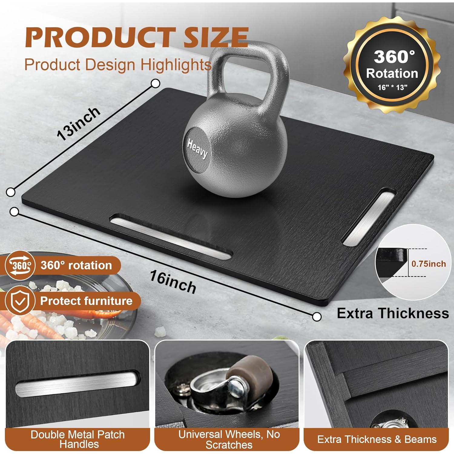 Deslizador Joy&Grace 16x33cm para Cafetera 360° Bambú