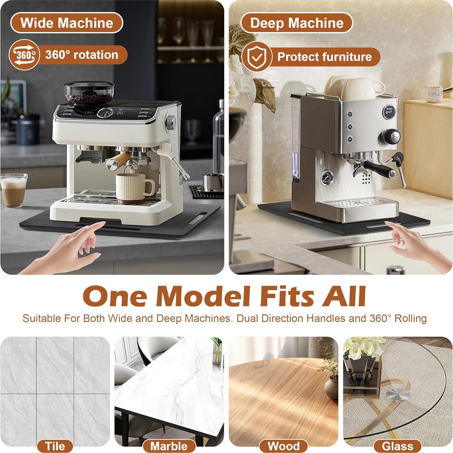 Deslizador Joy&Grace 16x33cm para Cafetera 360° Bambú