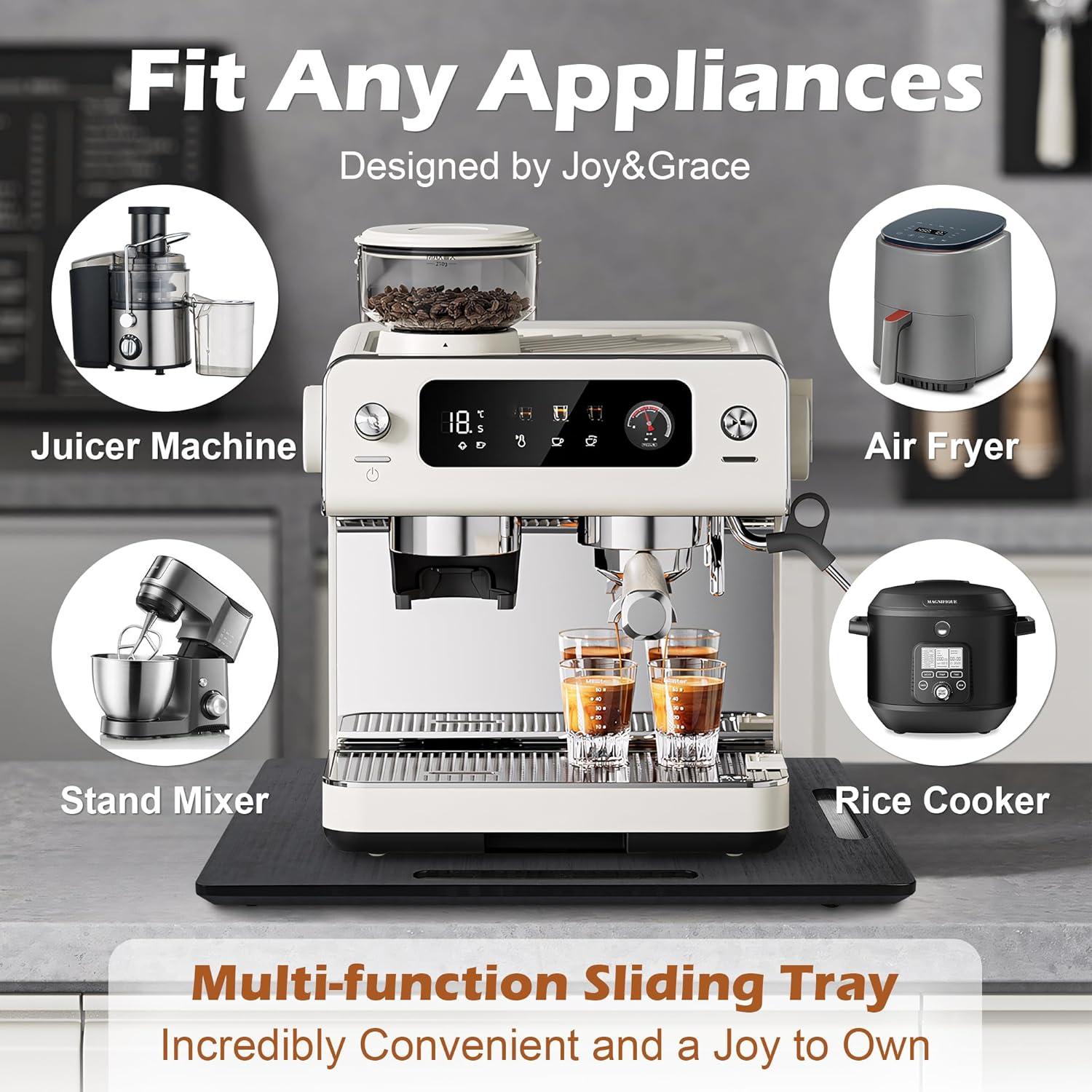 Deslizador Joy&Grace 16x33cm para Cafetera 360° Bambú