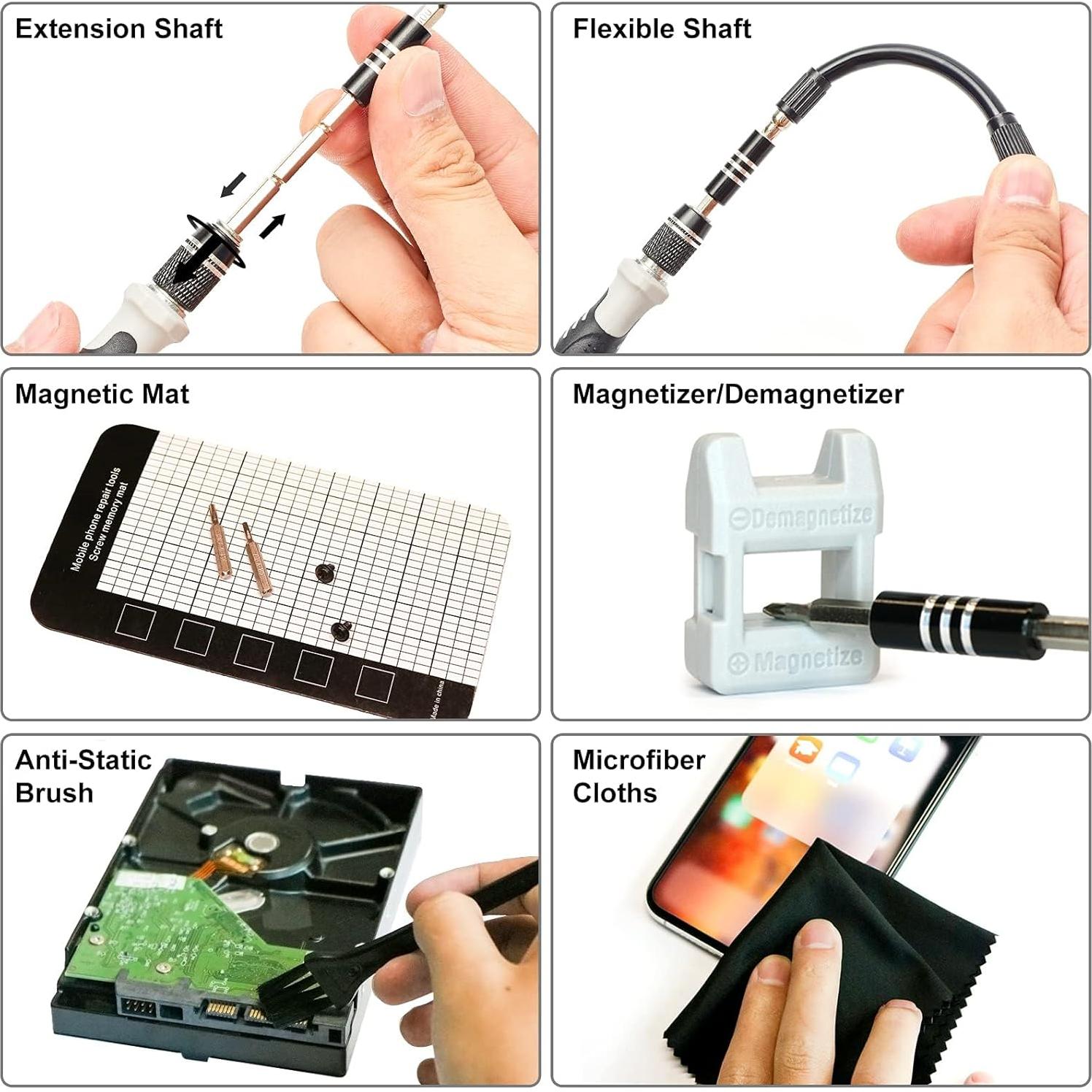 Juego de Destornilladores de Precisión ZYEUNAGNB 115-en-1