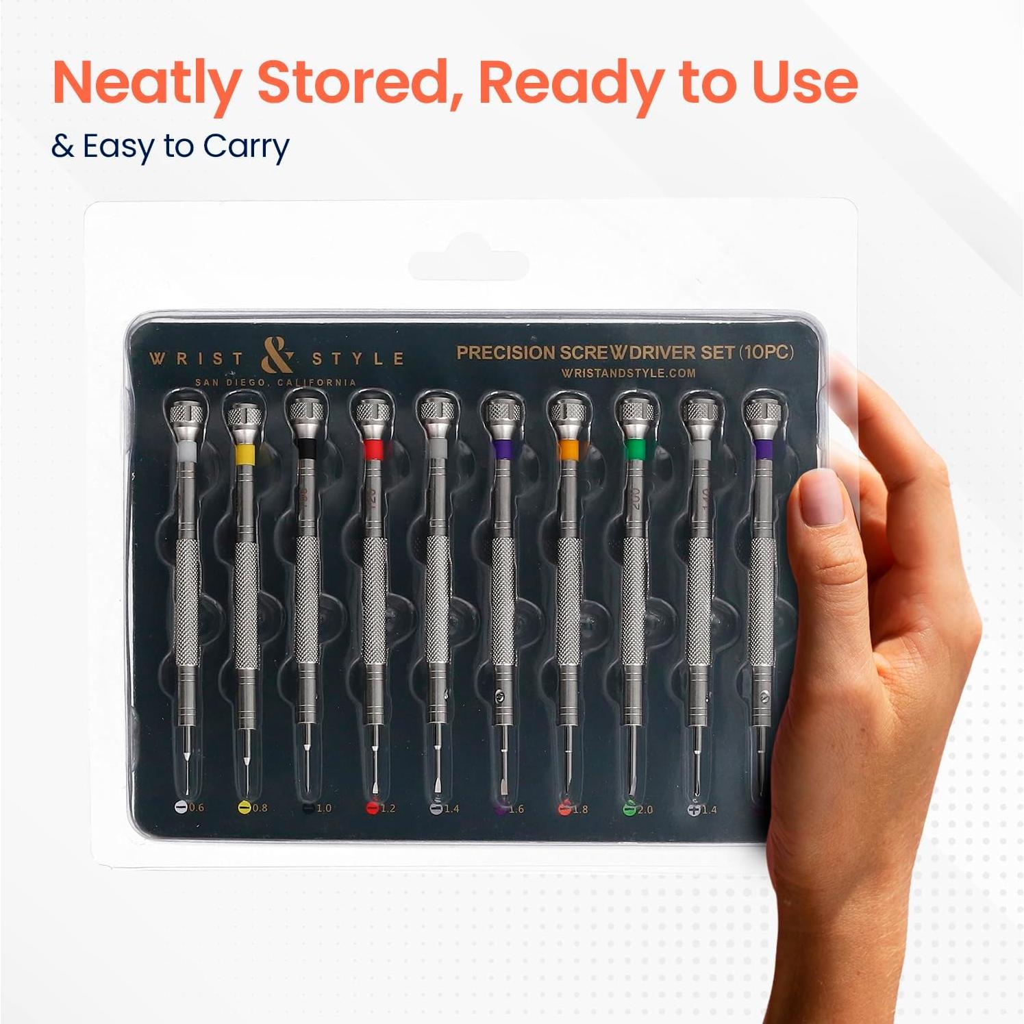 Kit de Destornilladores W&S Profesional 10 Piezas Acero Inoxidable