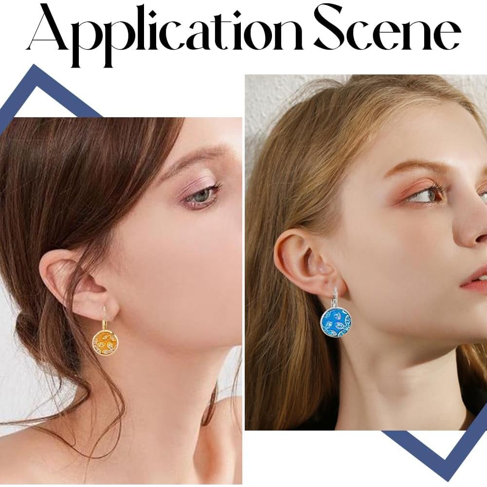 Ganchos de Aretes de Acero Inoxidable SUNNYCLUE 40 Pcs Oro Plata