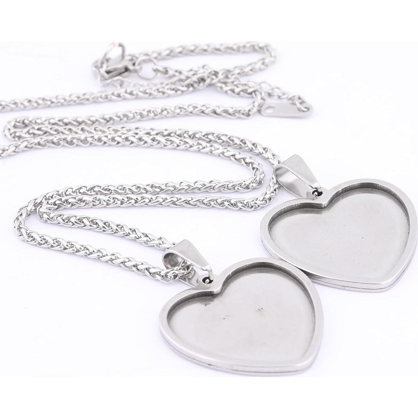 10 Piezas de Base de Cabochón Corazón 25mm Reidgaller