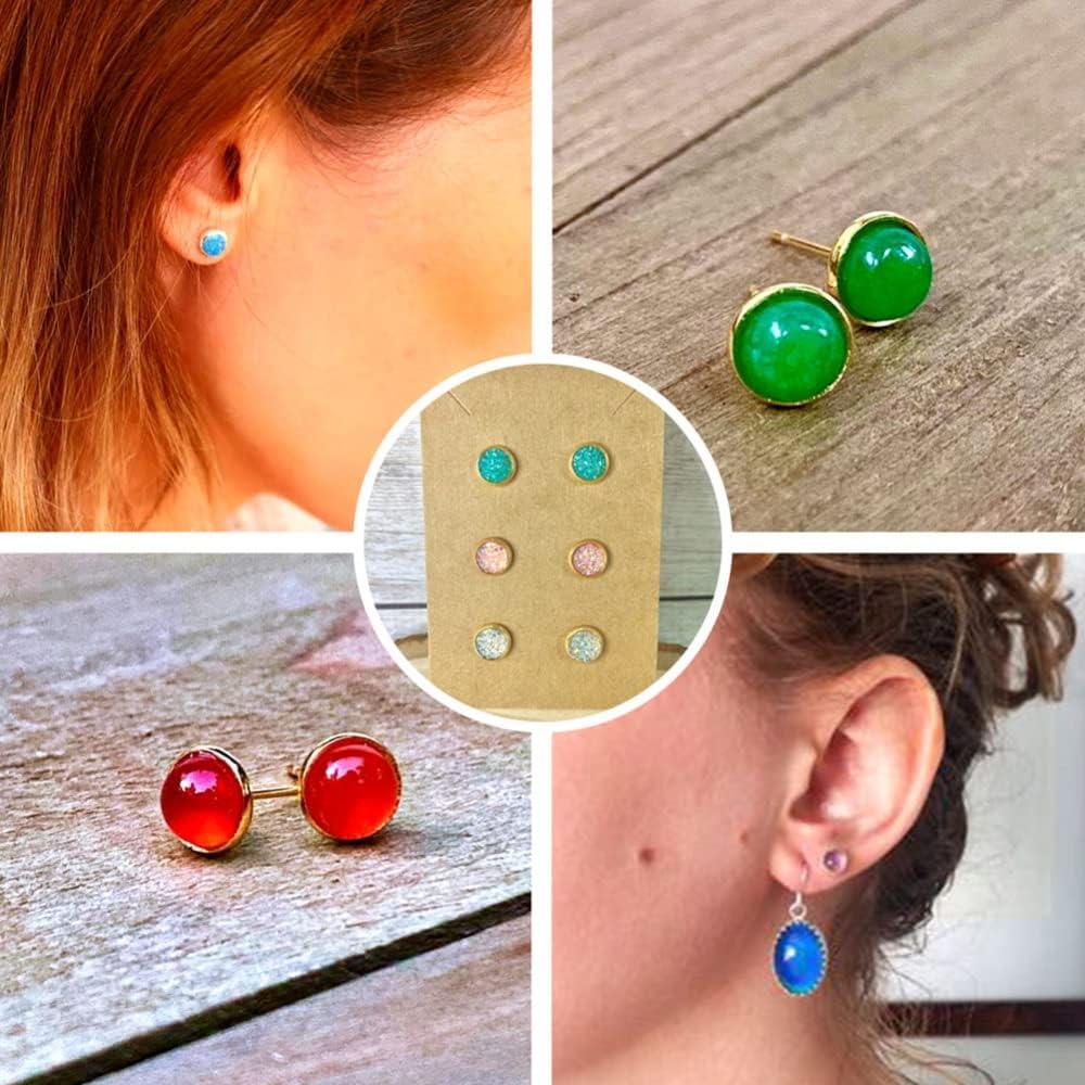 Aretes de Acero Inoxidable Craftdady 100 Piezas 6mm Dorados