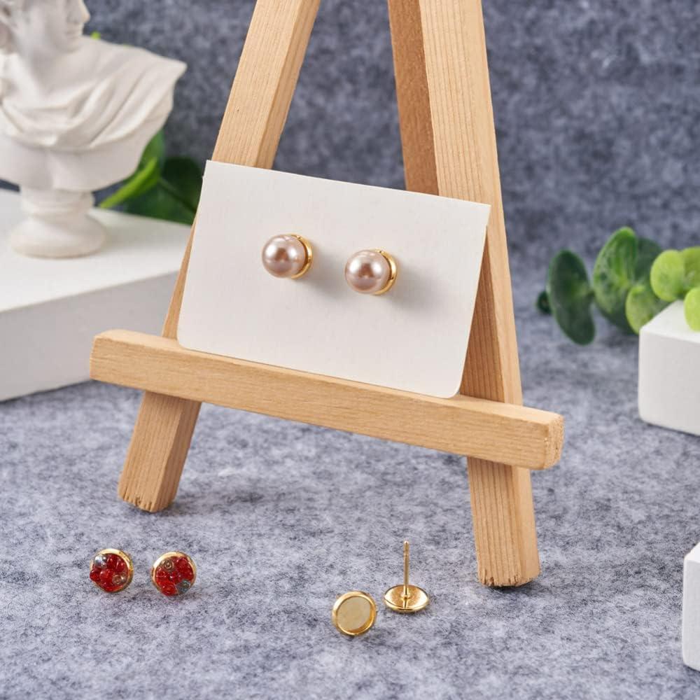 Aretes de Acero Inoxidable Craftdady 100 Piezas 6mm Dorados