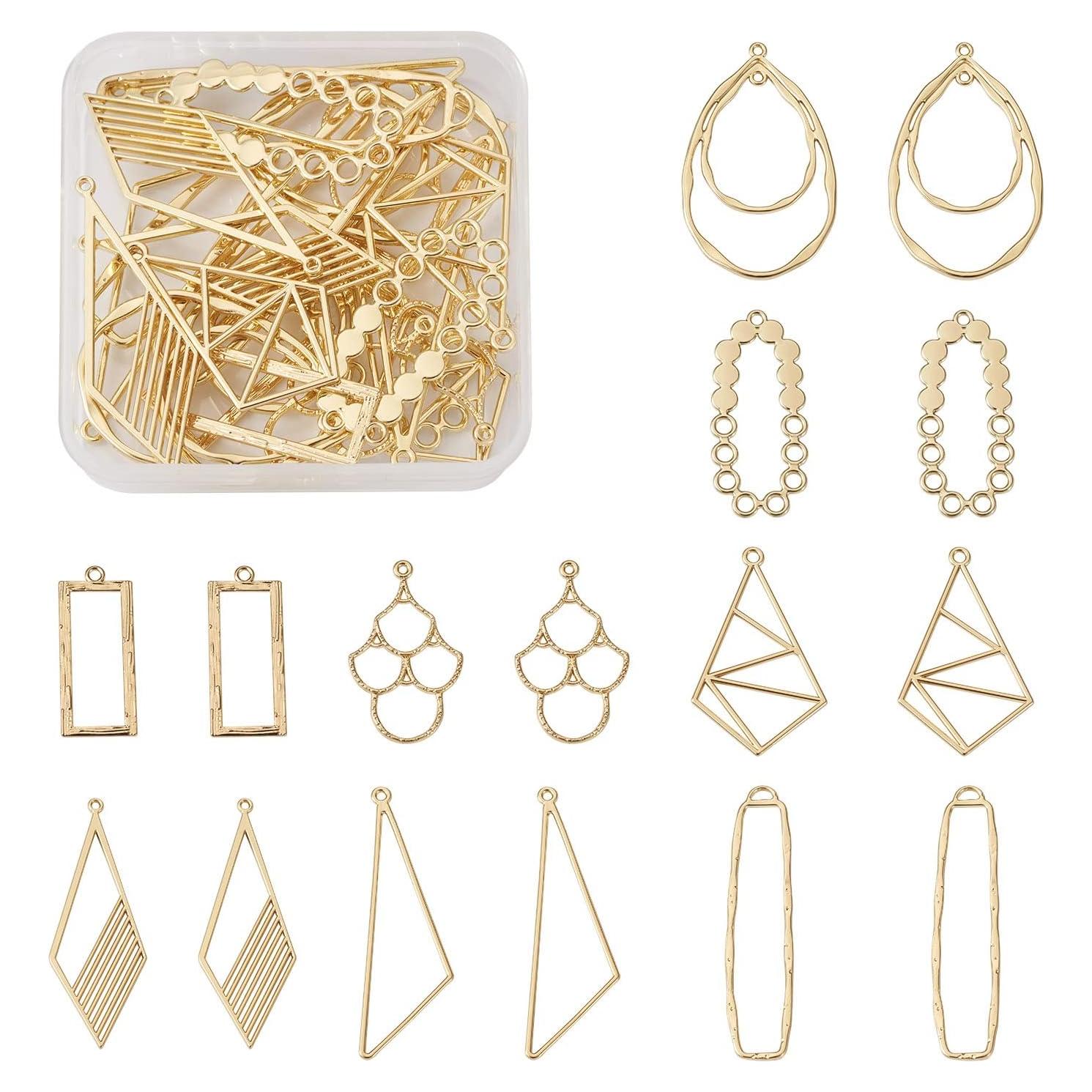 Marco para Pendientes Geométrico Bestewelry 32 Piezas DIY