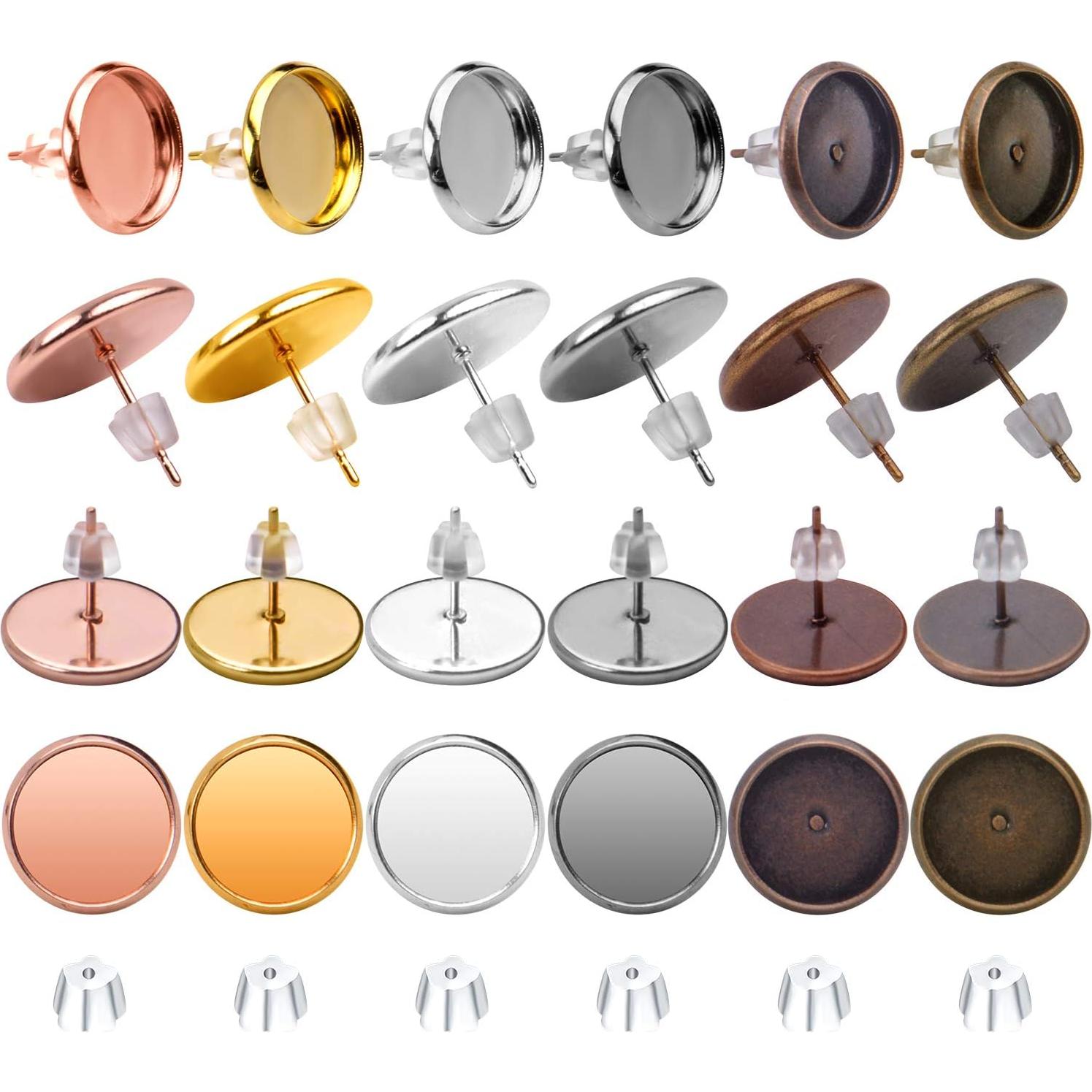 Configuraciones de Aretes Aylifu 60pcs Acero Inoxidable 12mm