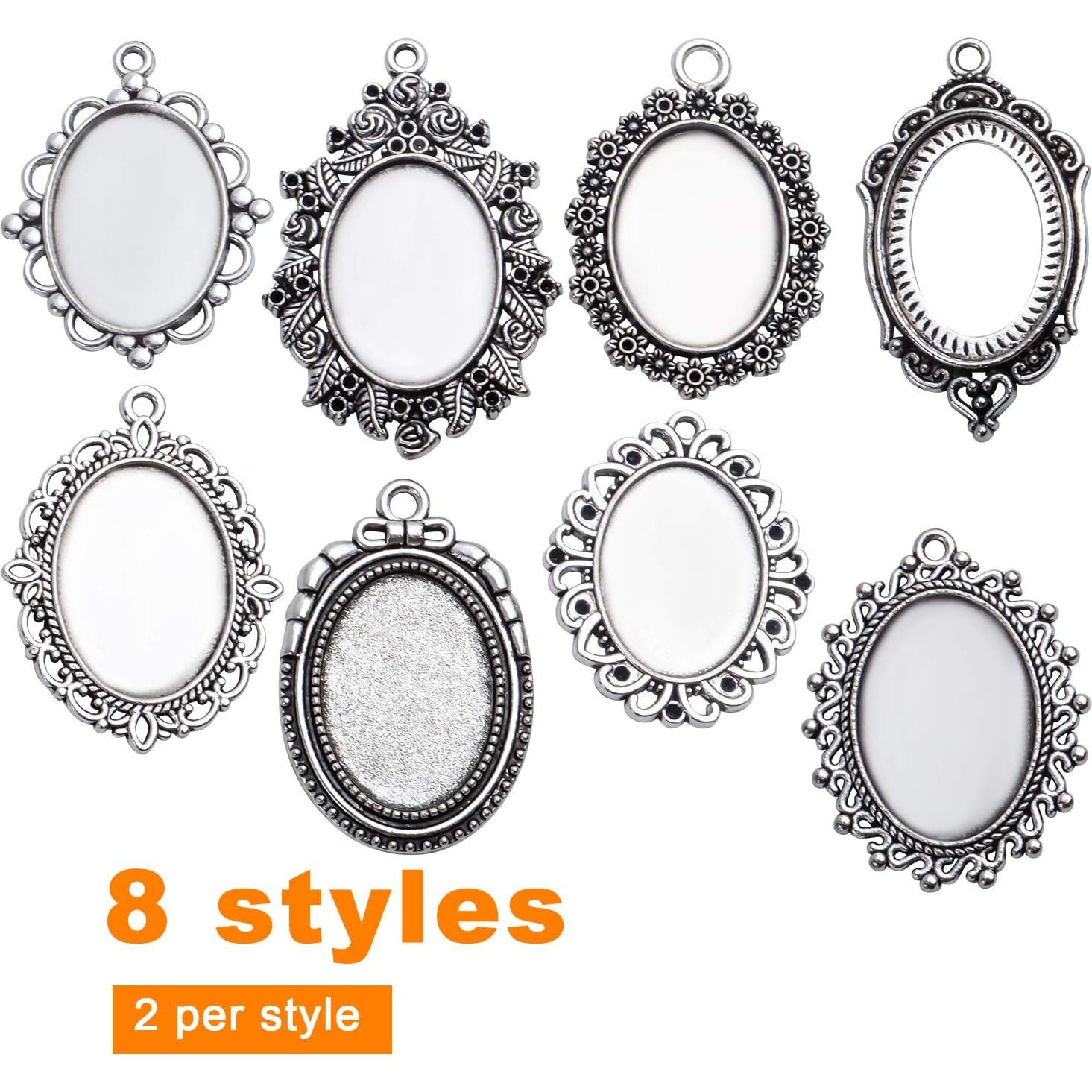 Bandejas de Aleación Aylifu 16 Piezas Ovaladas Plata