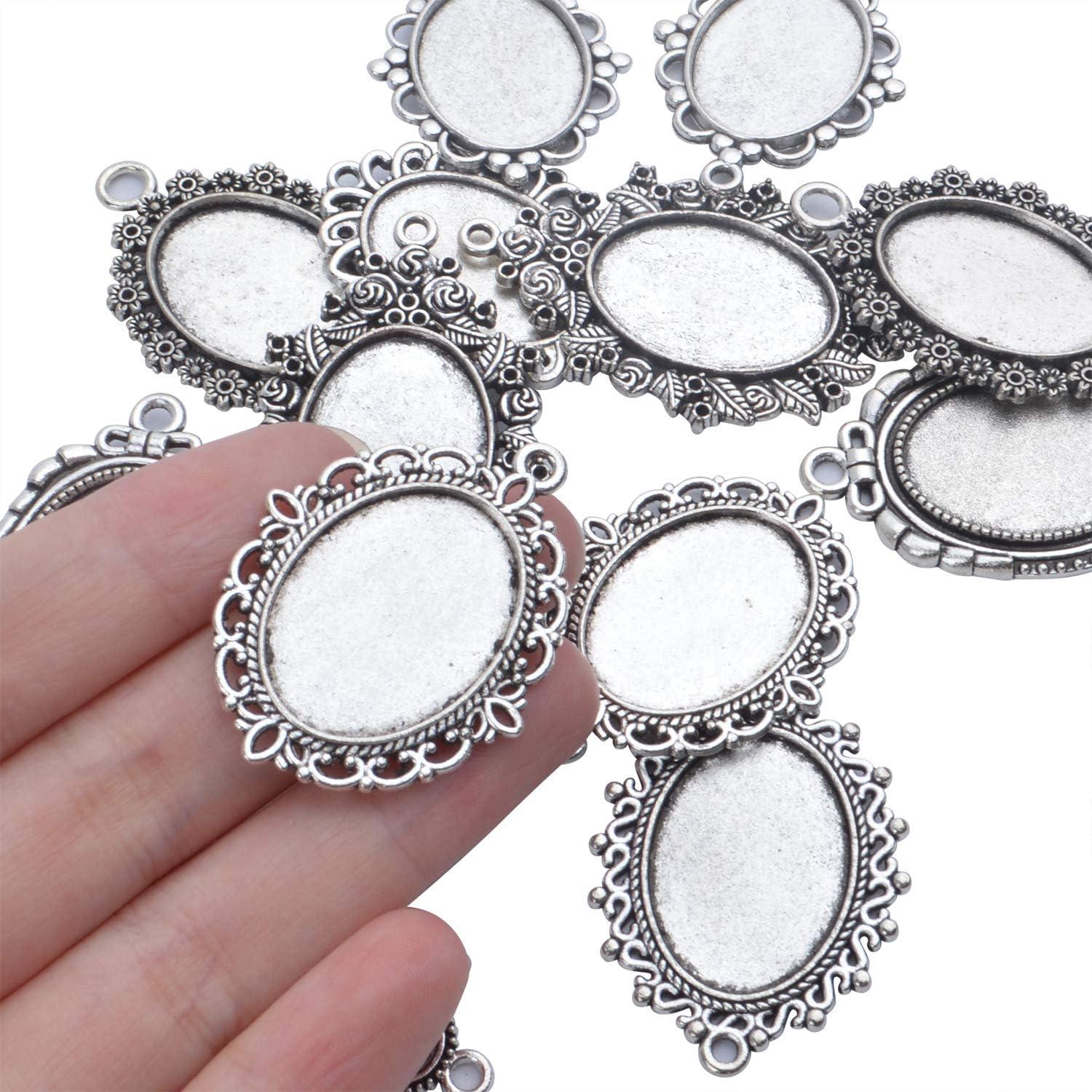 Bandejas de Aleación Aylifu 16 Piezas Ovaladas Plata