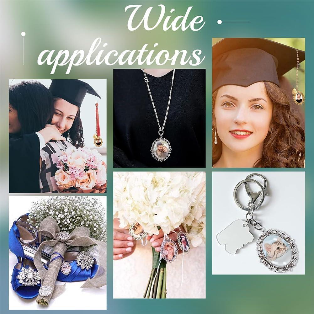 Kit de Colgantes Bezel PH PandaHall - 60 Piezas Doradas