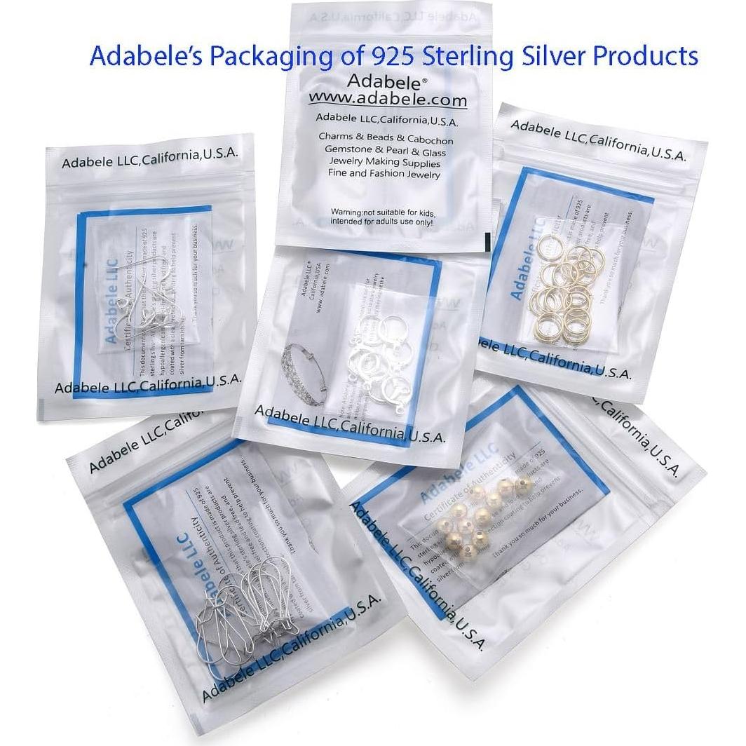 2 Piezas Bisel Ovalado 10x8mm Plata Esterlina 925 Hipoalergénica