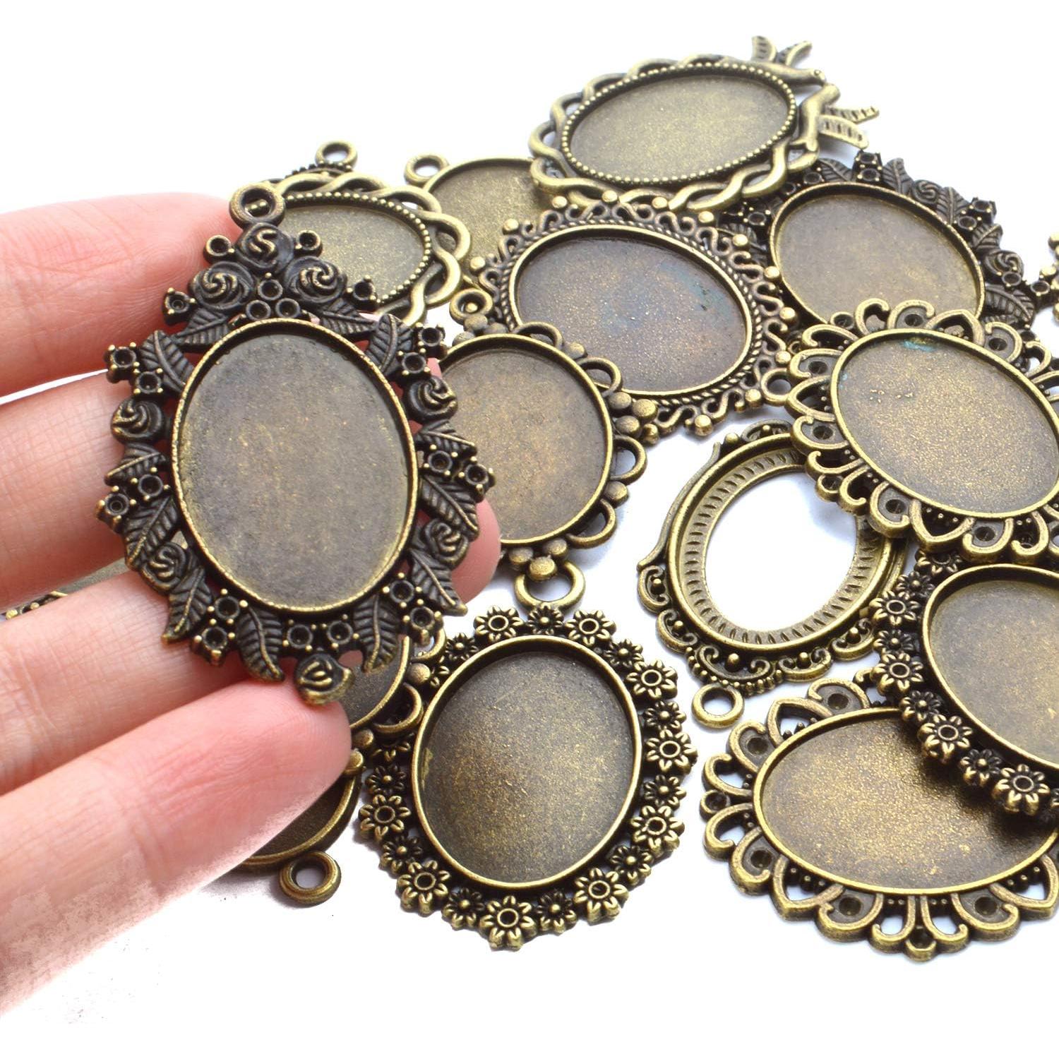 Bandejas Colgantes Ovaladas Aylifu en Bronce 16 Piezas