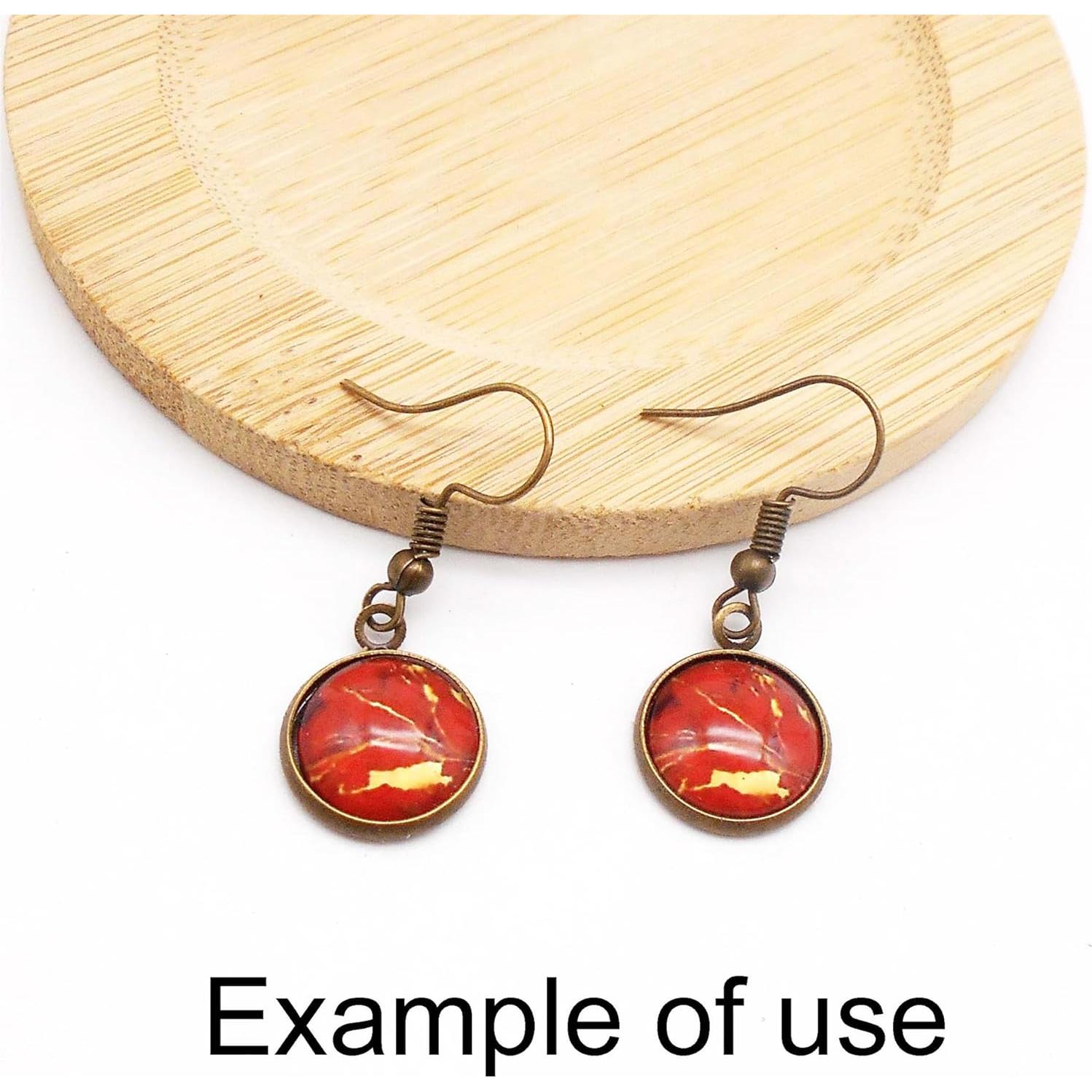 48 Cabujones de Vidrio Coloridos 18mm para Joyas DIY - Julie Wang