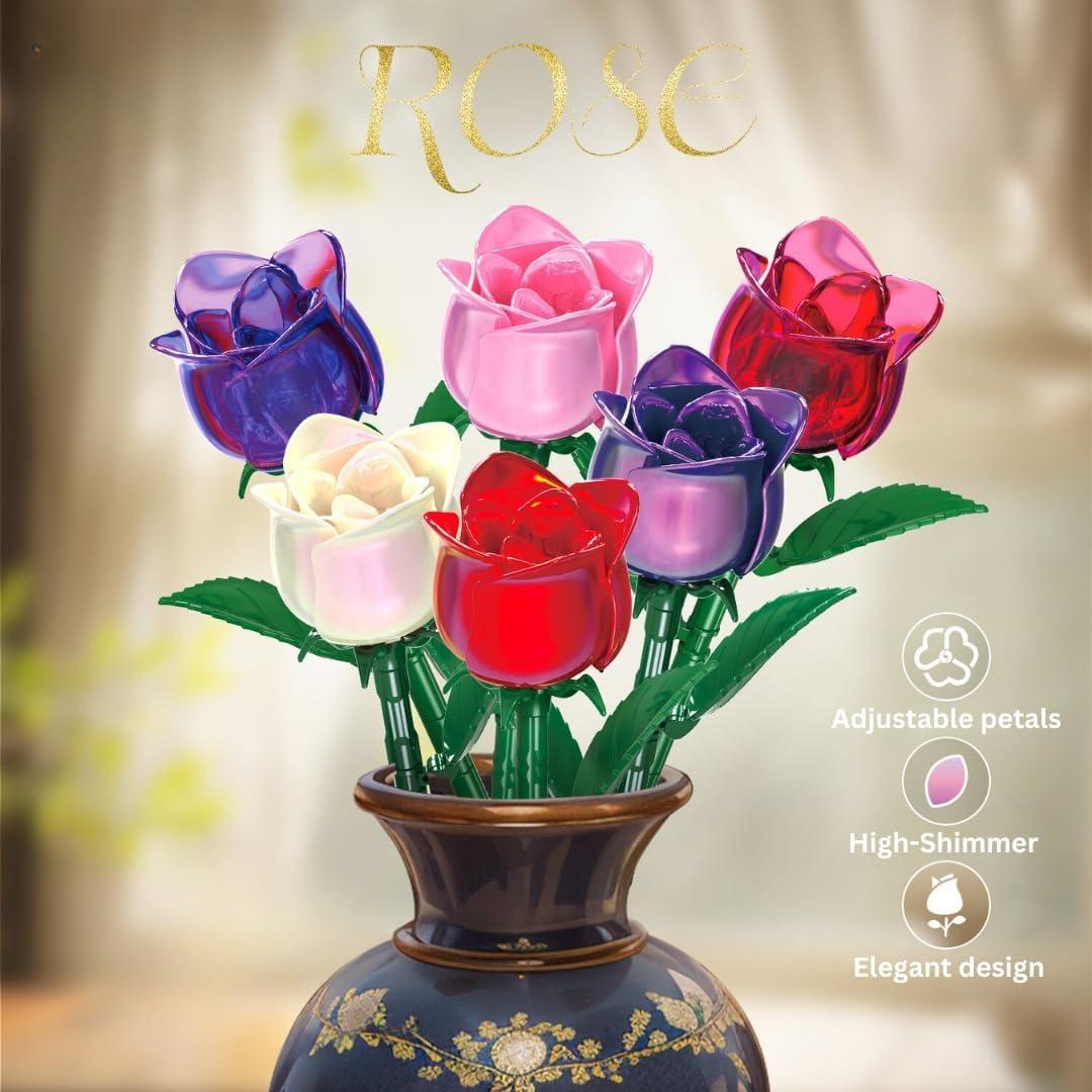 Juego de Bloques de Construcción Rosas Perlescentes Happy Trails