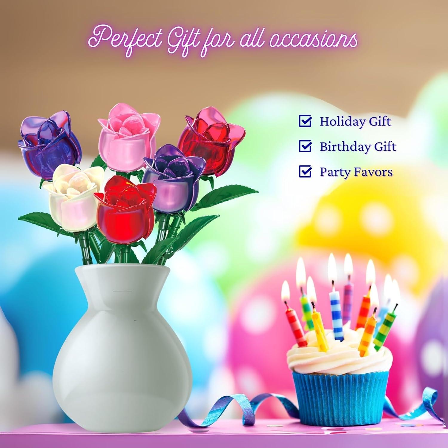 Juego de Bloques de Construcción Rosas Perlescentes Happy Trails