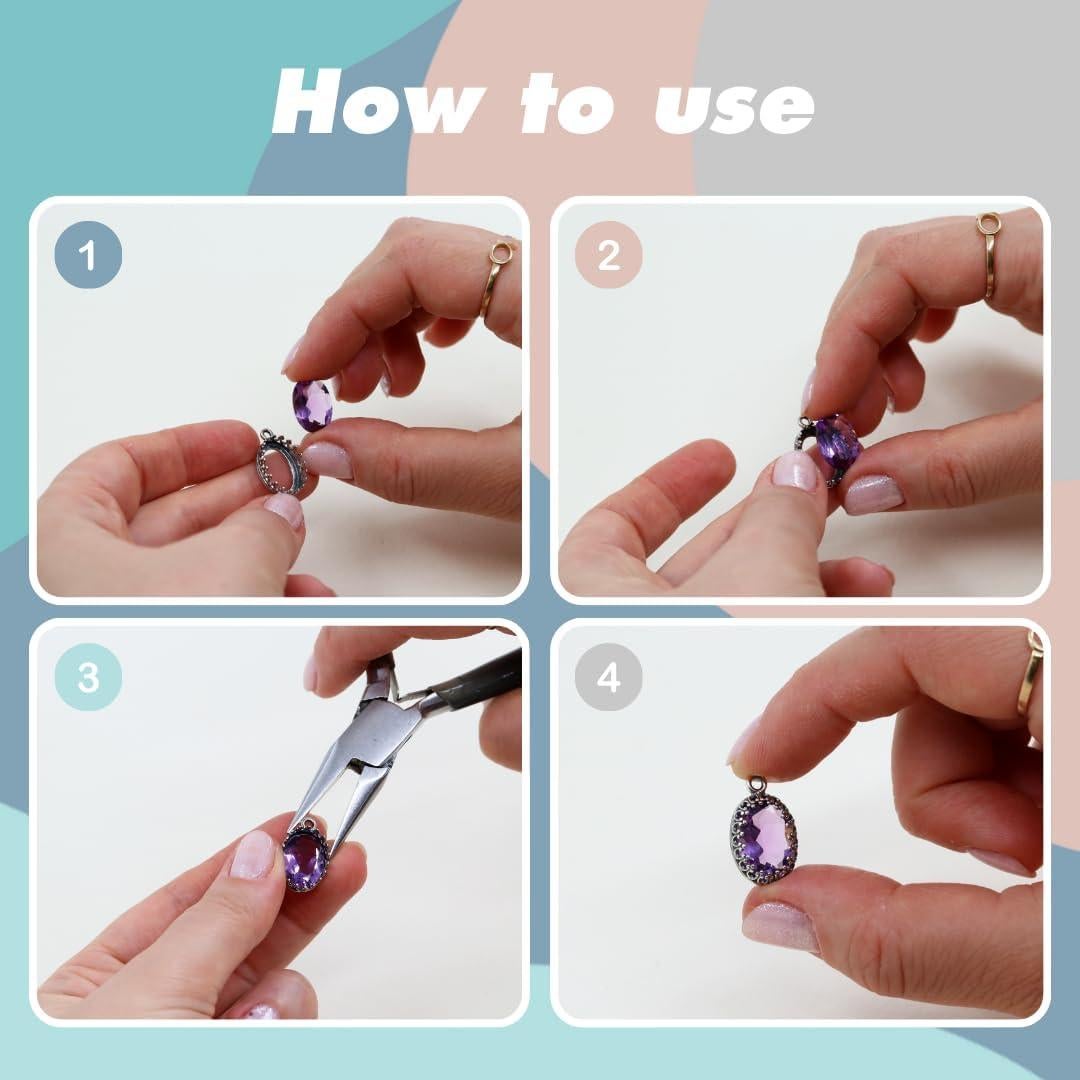 Bandejas de Colgante de Plata Esterlina 925 Stera Jewelry - 2 Piezas 13x18mm