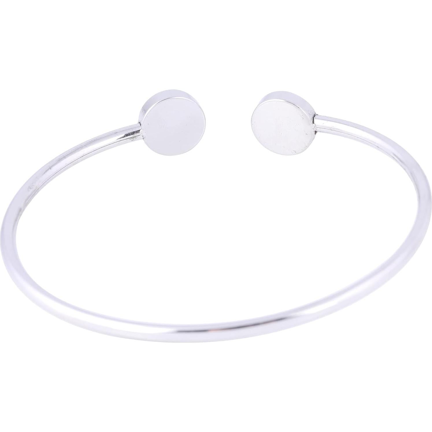 5 Piezas Base de Pulsera Cuff Acero Inoxidable 8mm DIY Joyería