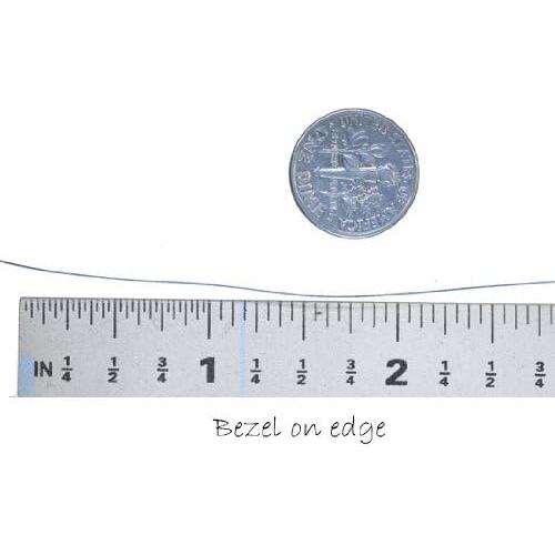 Alambre de Bezel uGems .999 Plata Fina 6.35mm 30.48cm