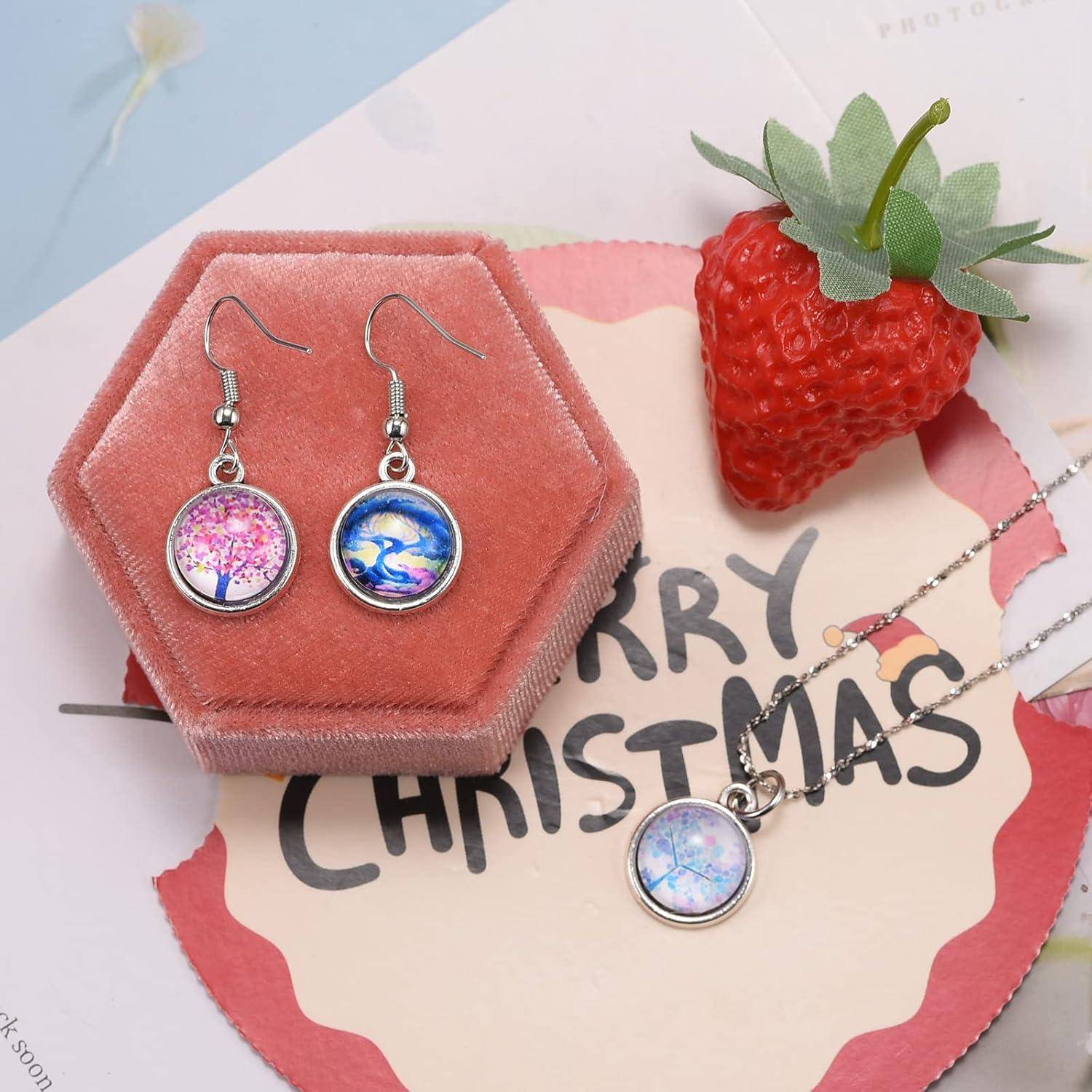 60 Bandejas de Colgante Redondas 12mm Zinc Plata para DIY