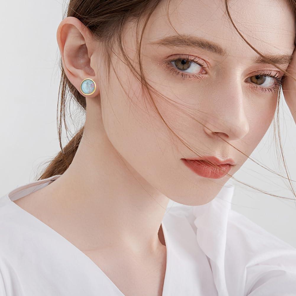 Beebeecraft Kit 40 Aretes DIY Acero Inoxidable Baño Oro 18K