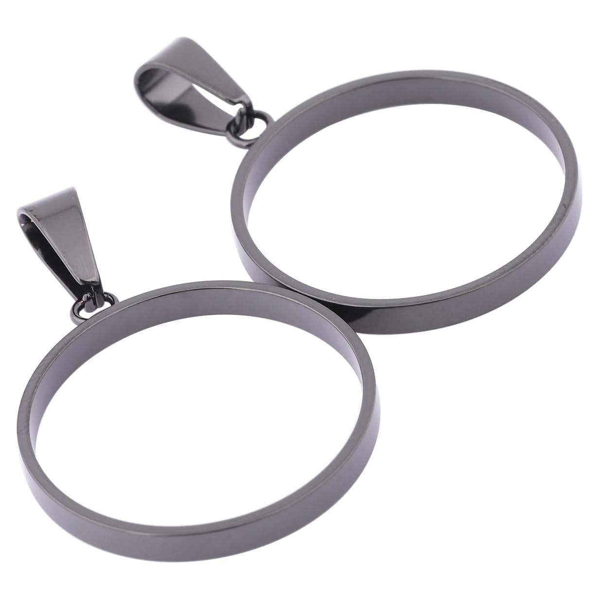 20 Marcos Abiertos de Acero Inoxidable 25mm para Joyería DIY