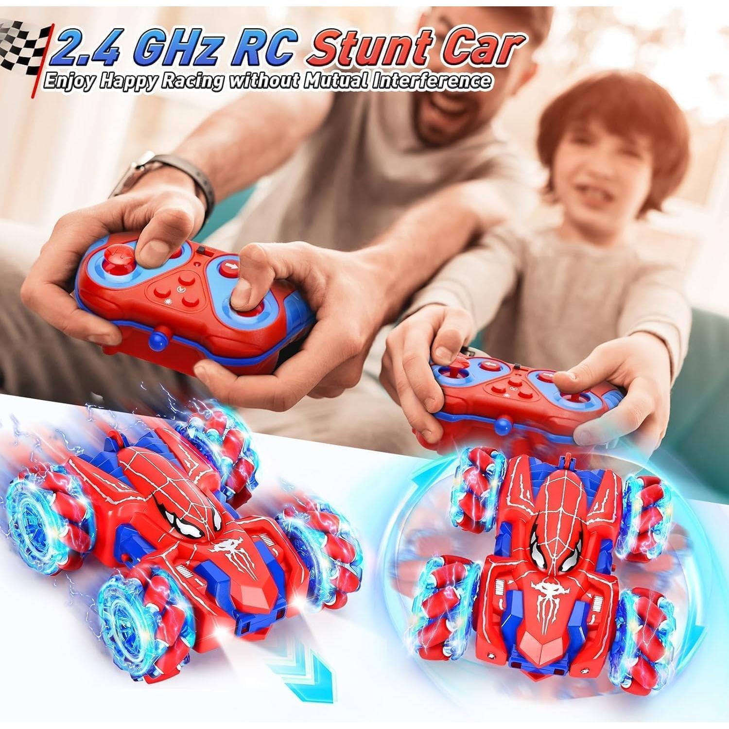 Coche RC Acrobático AOONTYEN Spider 4WD Doble Lado Luz