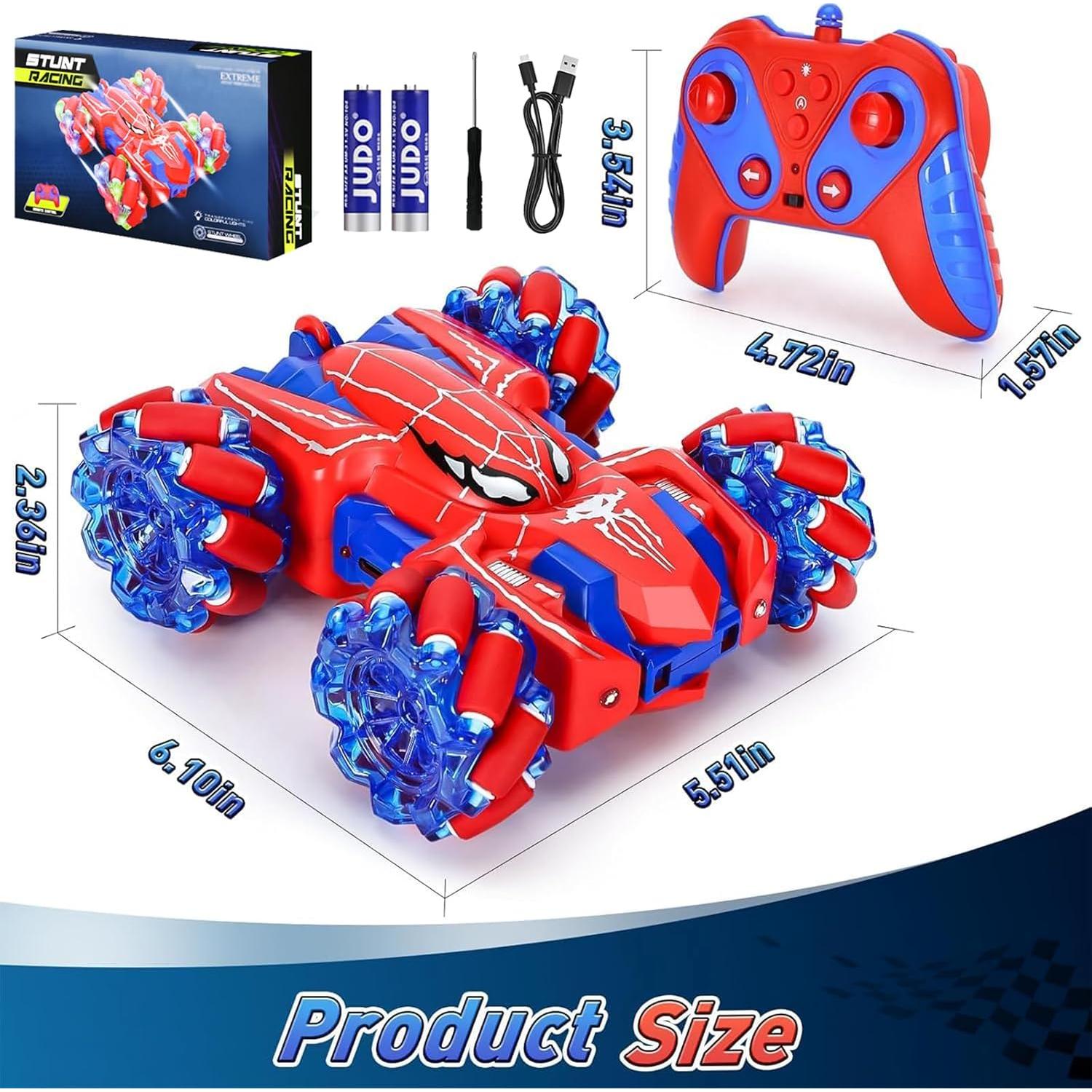 Coche RC Acrobático AOONTYEN Spider 4WD Doble Lado Luz