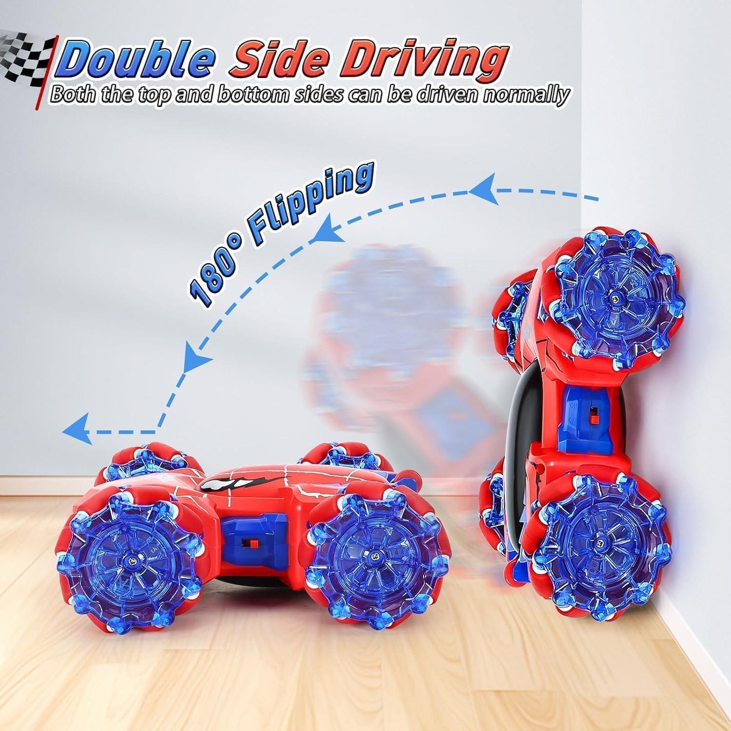 Coche RC Acrobático AOONTYEN Spider 4WD Doble Lado Luz