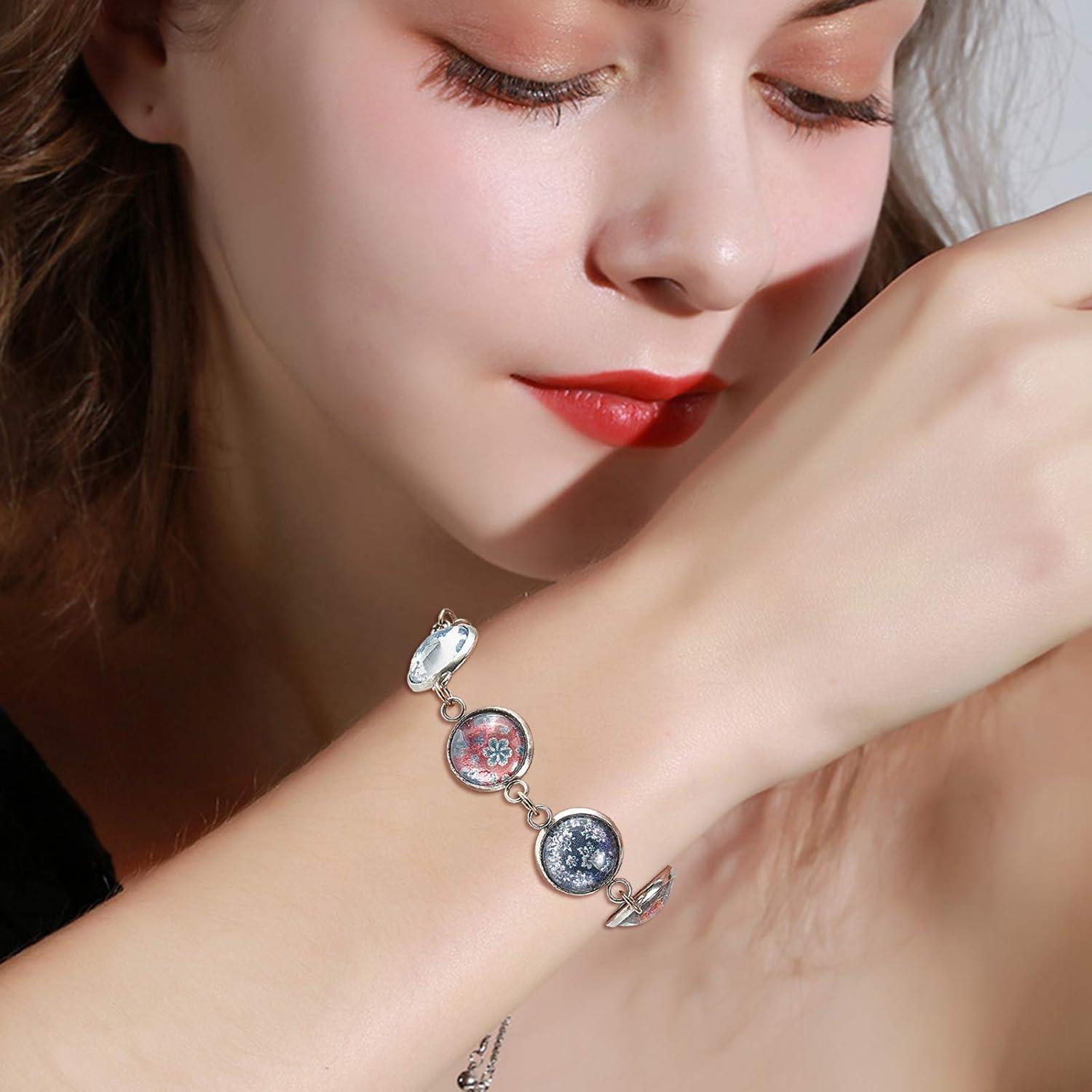 Conjuntos de Conectores de Cabochón UNICRAFTALE 40 Piezas 8-14mm