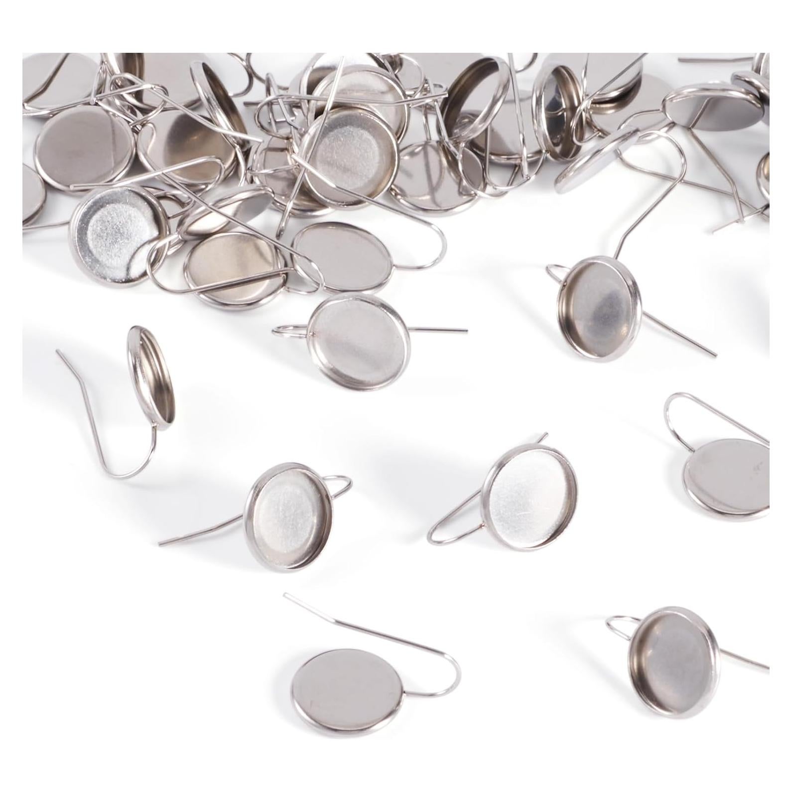 Ganchos de Aretes PH PandaHall 50pcs Acero Inoxidable 23mm