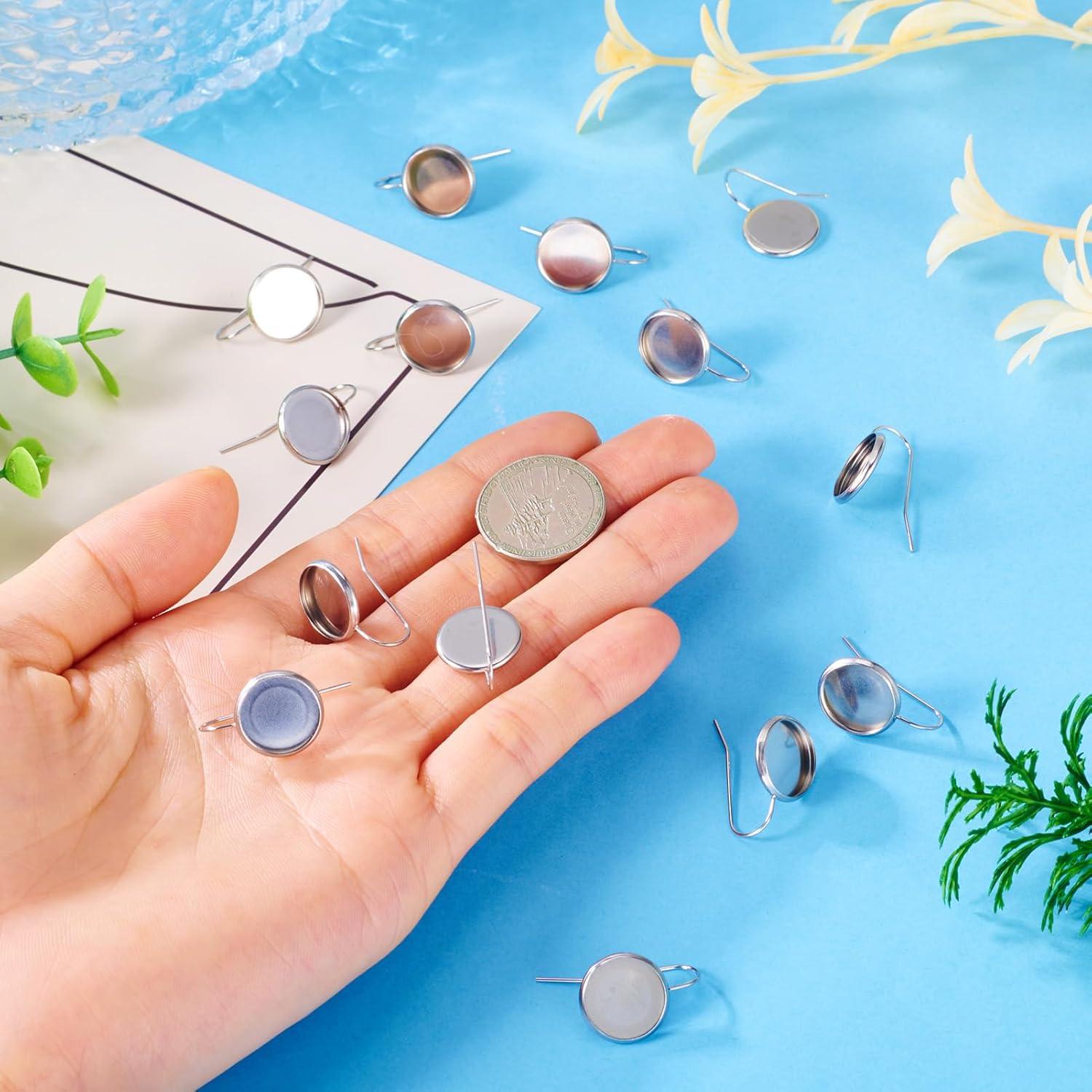 Ganchos de Aretes PH PandaHall 50pcs Acero Inoxidable 23mm