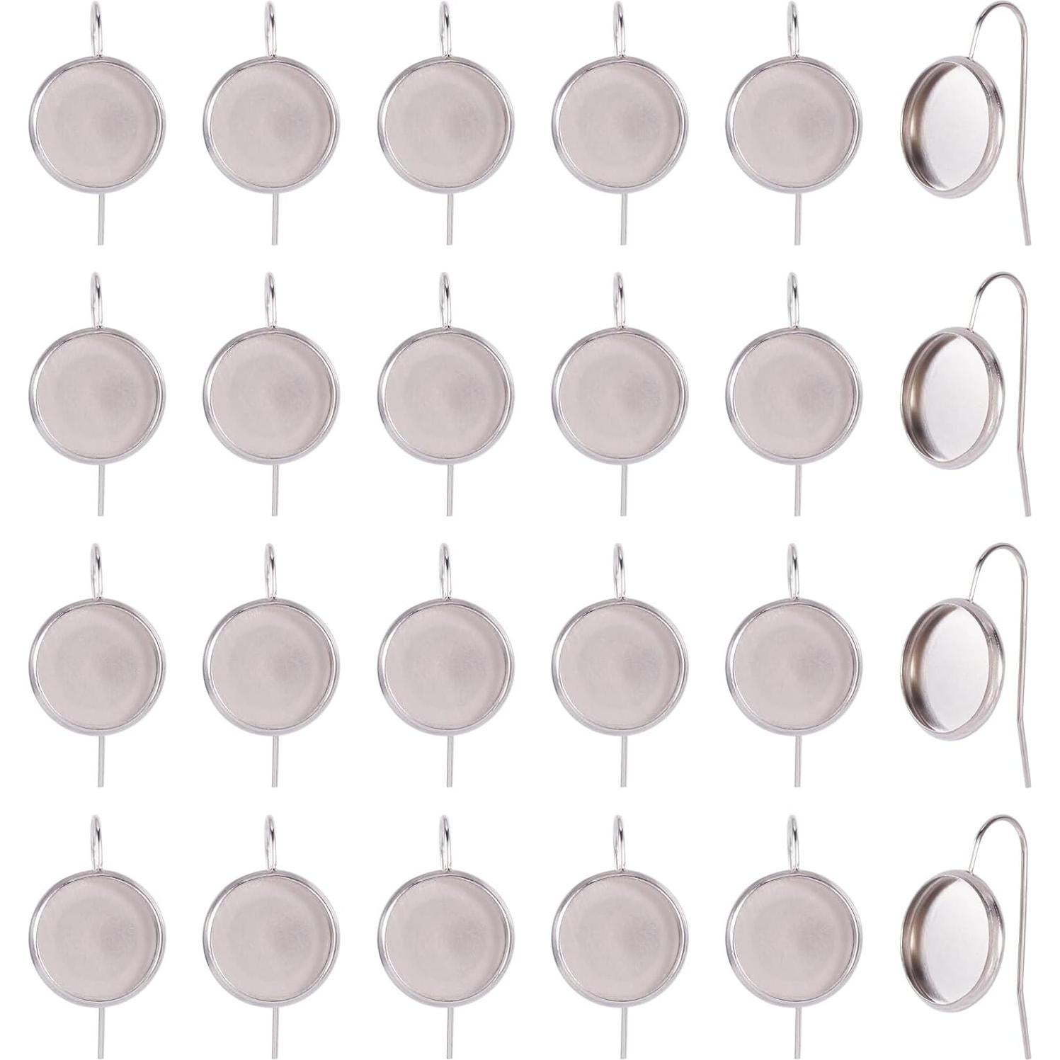 Ganchos de Aretes PH PandaHall 50pcs Acero Inoxidable 23mm