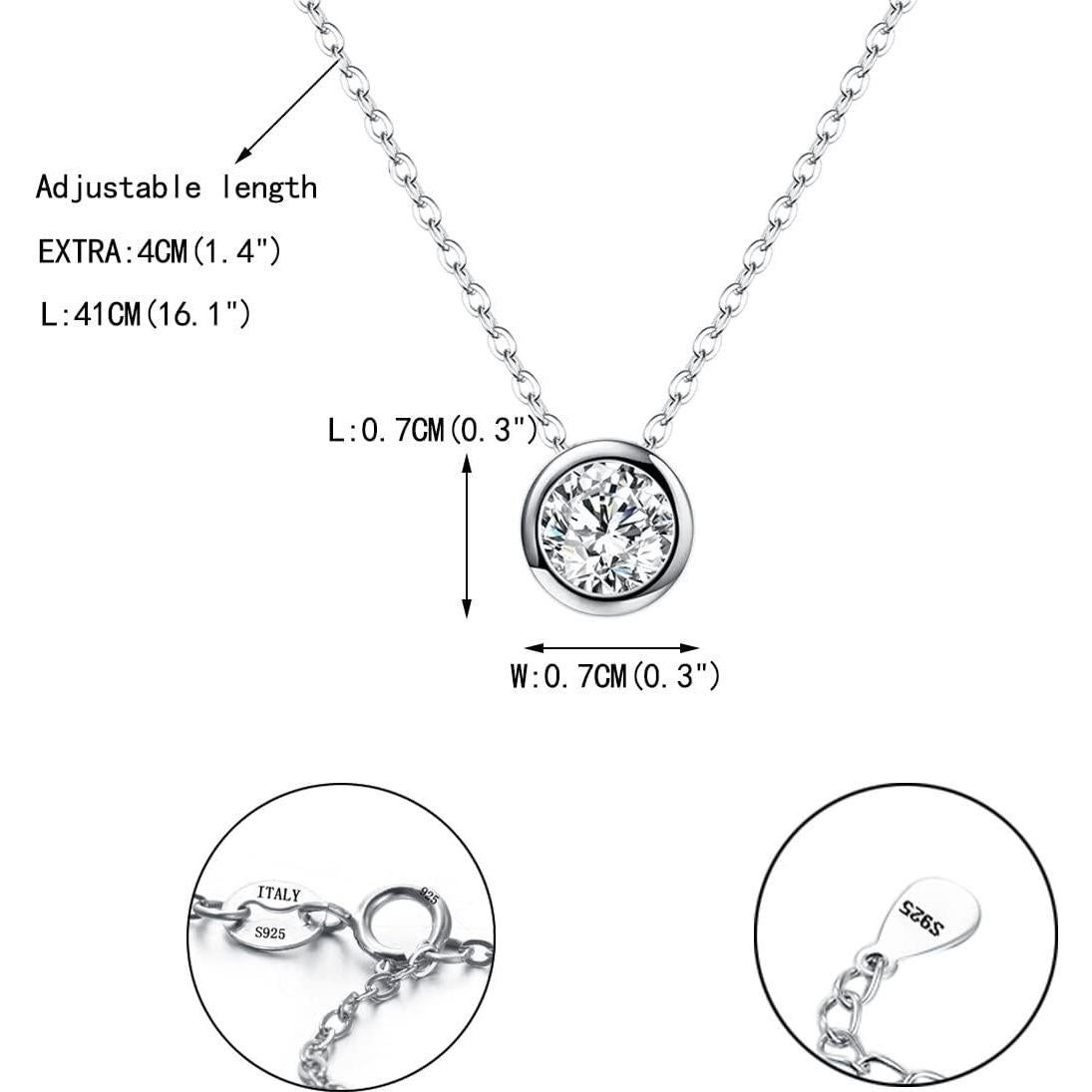 Collar Choker de Plata Esterlina 925 con Zirconia Cubica Ever Faith